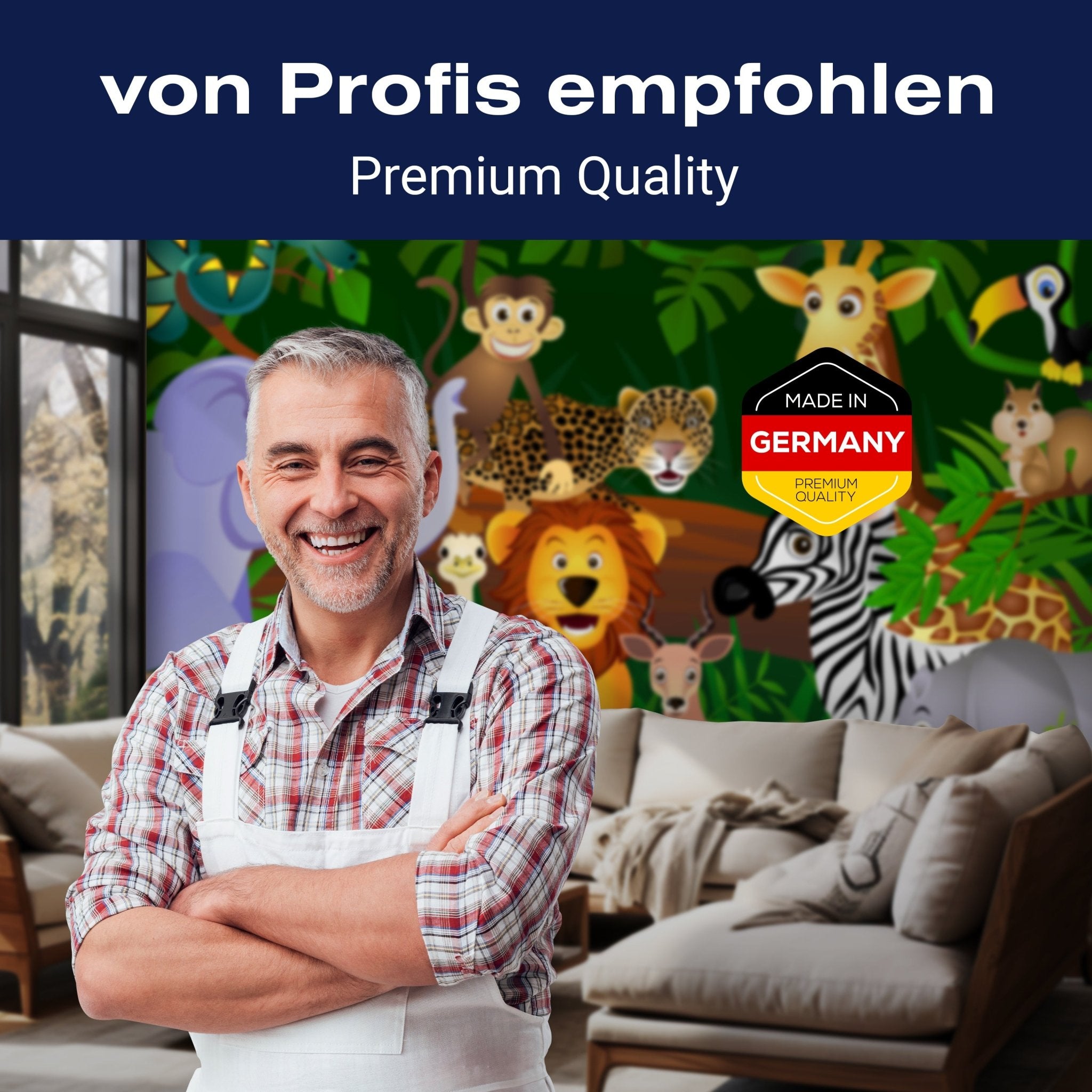 Fototapete Kinderzimmer, Dschungel, Tiere M0002 - Bild 5 Fototapete Kinderzimmer, Dschungel, Tiere M0002 - Bild 5