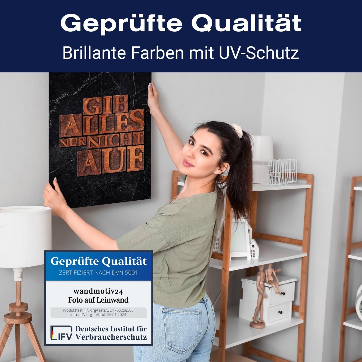 Leinwandbild Motivation, Hochformat, Gib alles nur nicht auf M0003 kaufen - Bild 4 Leinwandbild Motivation, Hochformat, Gib alles nur nicht auf M0003 kaufen - Bild 4