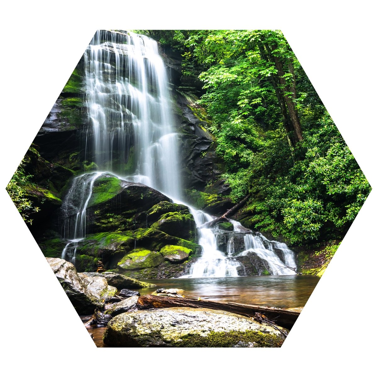 Hexagon-Fototapete Wasserfall mit Bach M0006 - Bild 11 Hexagon-Fototapete Wasserfall mit Bach M0006 - Bild 11