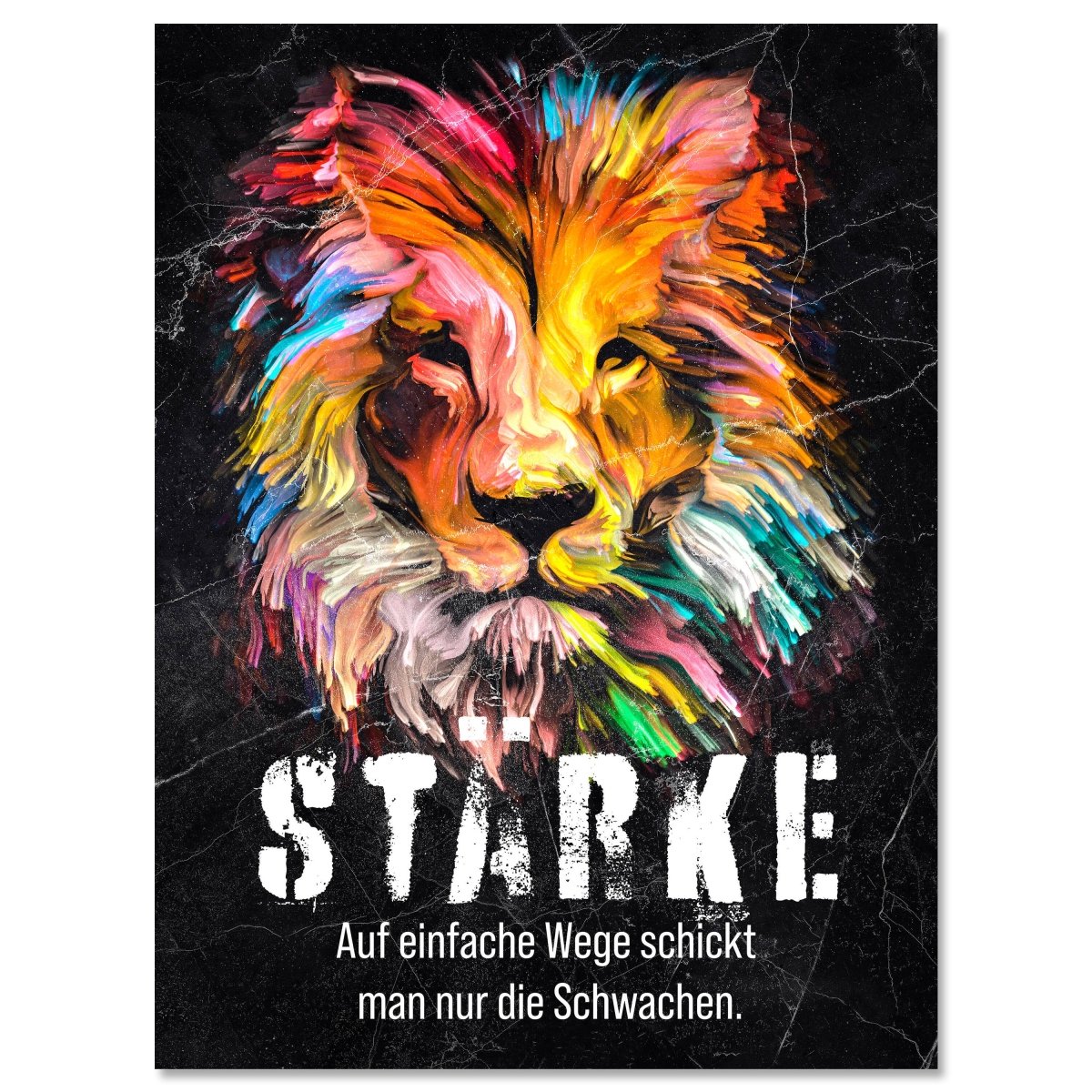 Leinwandbild Motivation, Hochformat, Stärke Löwe Aquarell M0007 kaufen - Bild 1 Leinwandbild Motivation, Hochformat, Stärke Löwe Aquarell M0007 kaufen - Bild 1