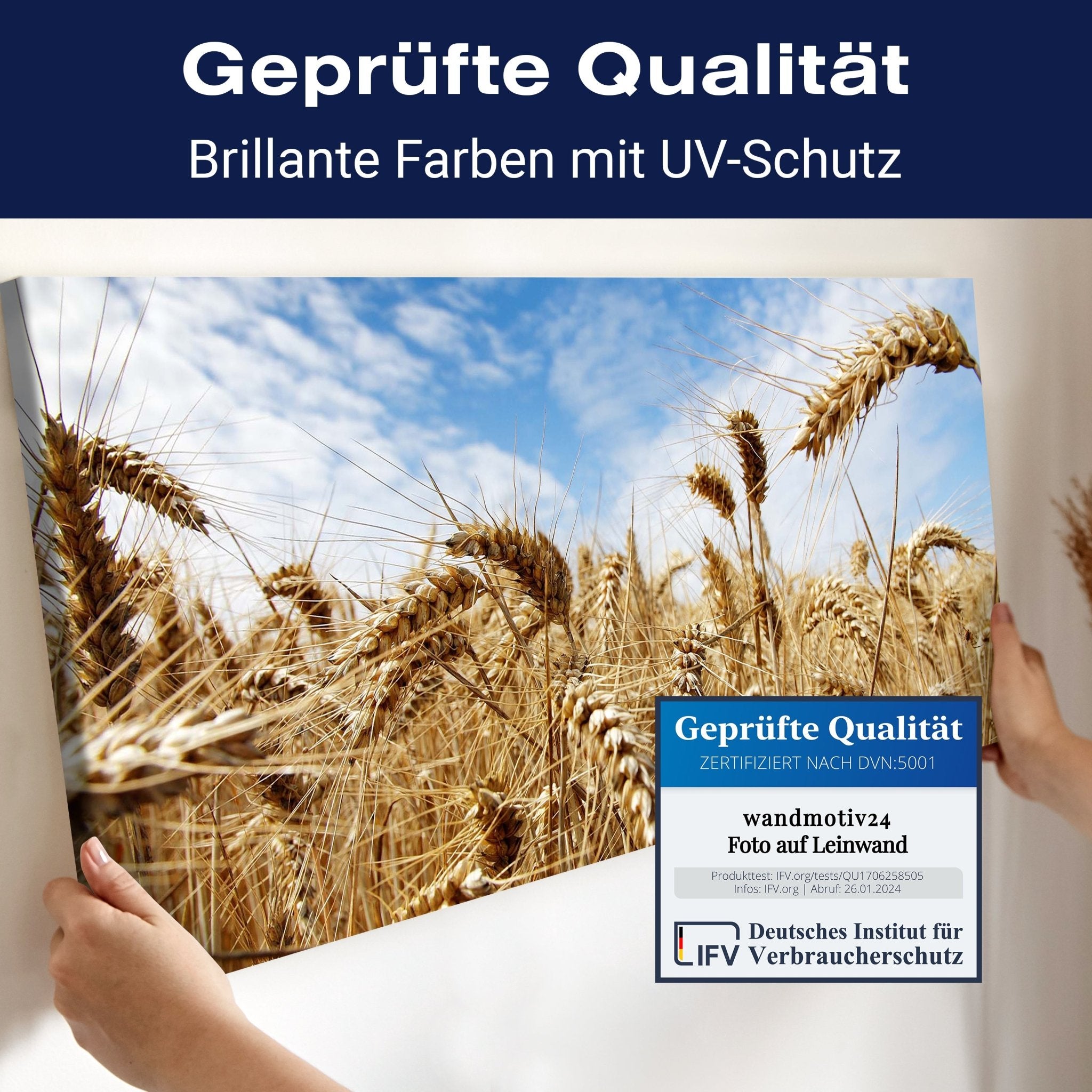 Leinwandbild Kornfeld M0009 kaufen - Bild 4 Leinwandbild Kornfeld M0009 kaufen - Bild 4