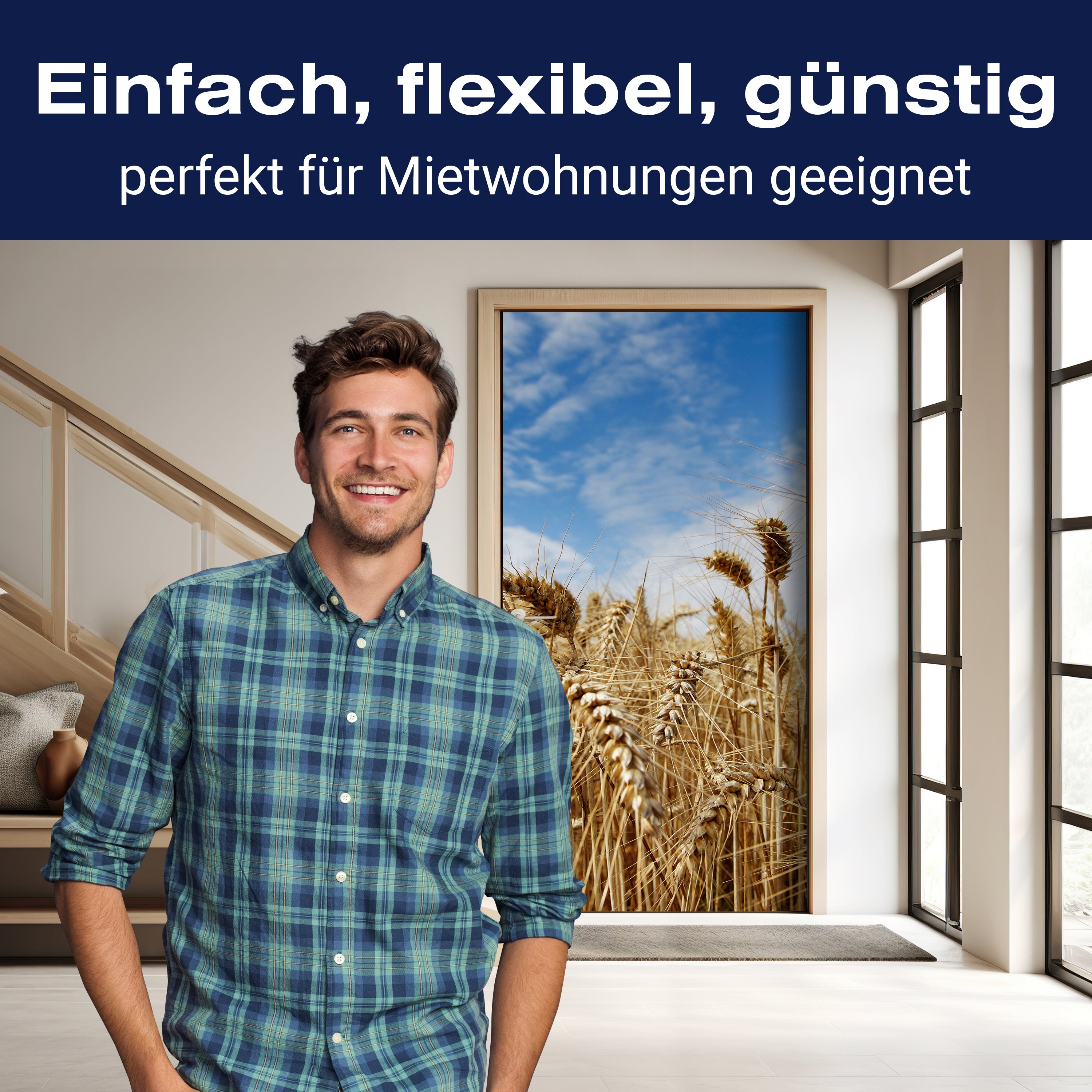 Türtapete Kornfeld M0009 - Bild 3 Türtapete Kornfeld M0009 - Bild 3