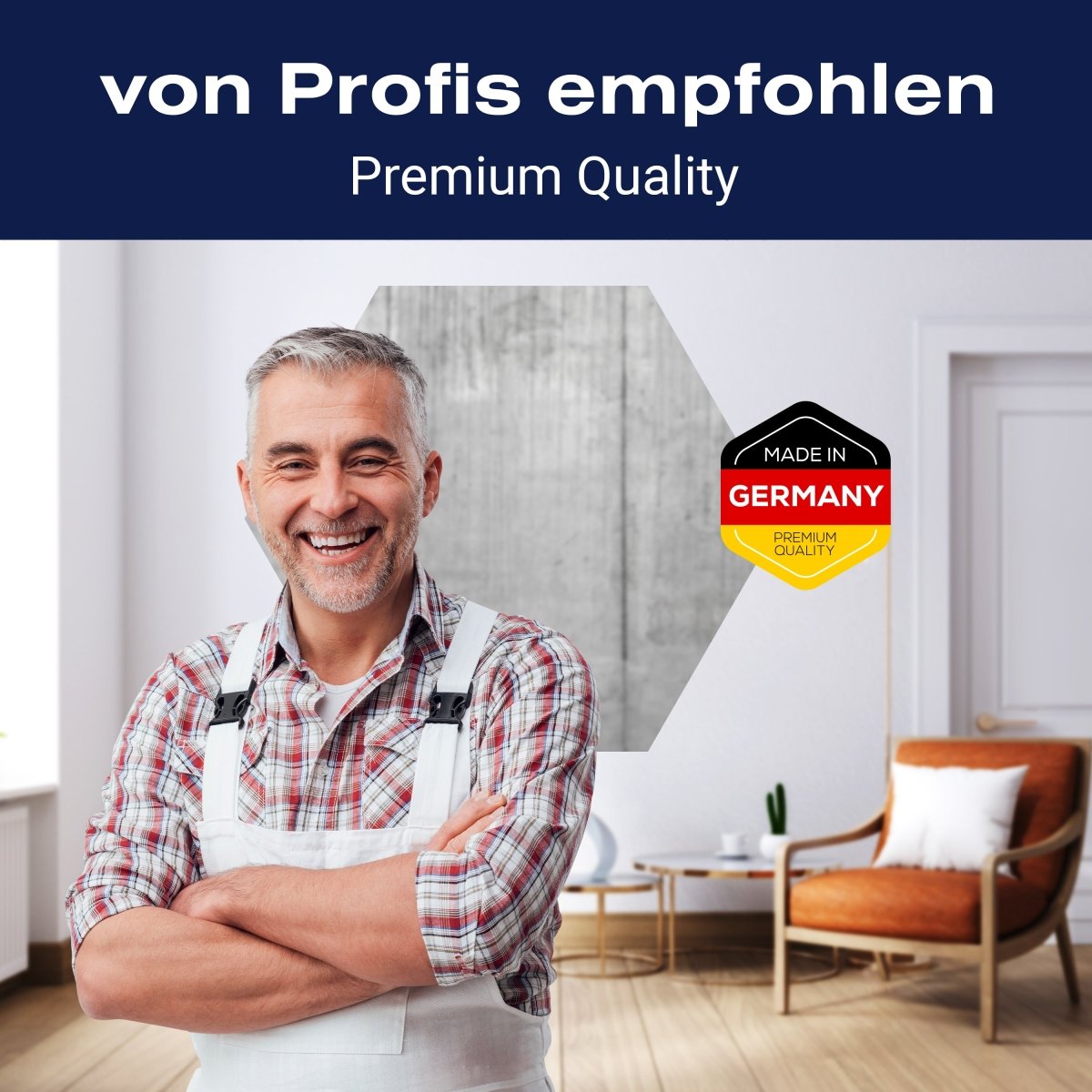 Hexagon-Fototapete graue Betonwand M0012 - Bild 5 Hexagon-Fototapete graue Betonwand M0012 - Bild 5