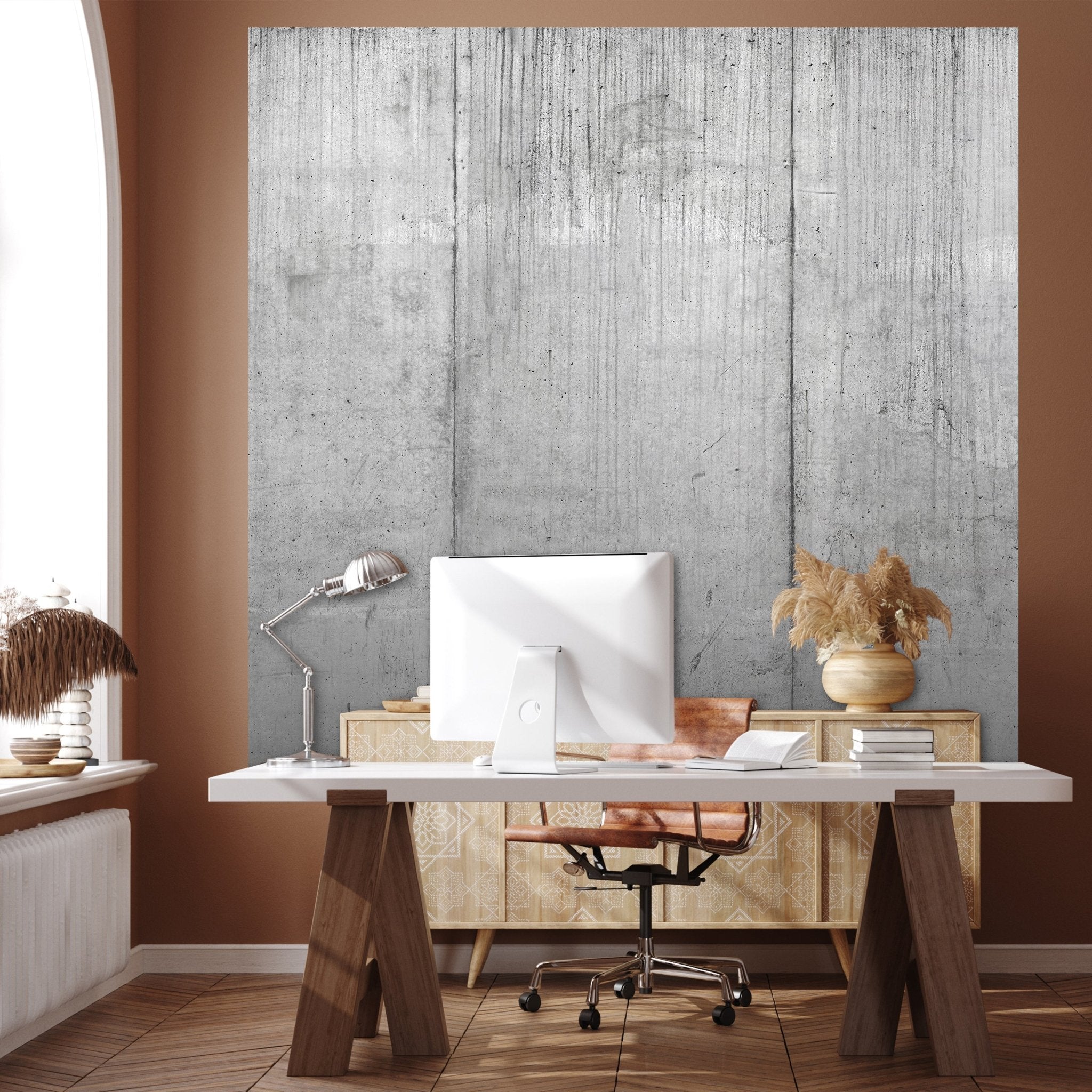 Quadratische Fototapete graue Betonwand M0012 - Bild 1 Quadratische Fototapete graue Betonwand M0012 - Bild 1