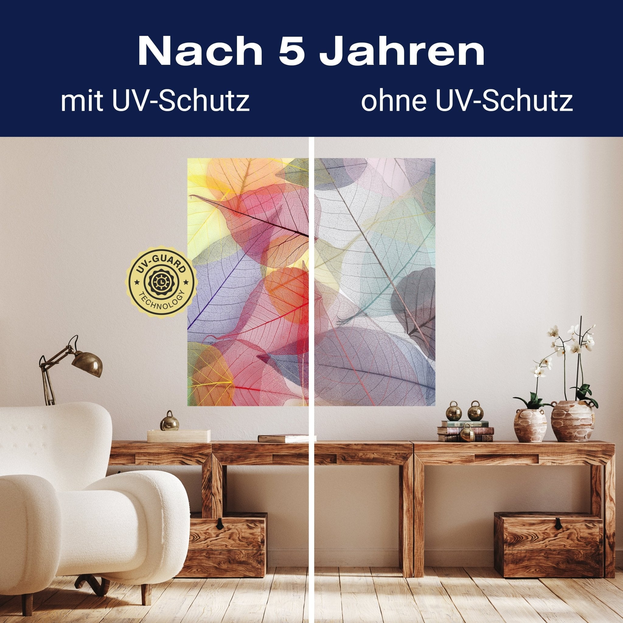 Quadratische Fototapete bunte Blätter M0016 - Bild 9 Quadratische Fototapete bunte Blätter M0016 - Bild 9