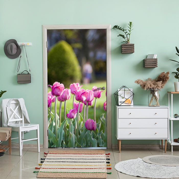 Türtapete Pinke Tulpen M0016 - Bild 1 Türtapete Pinke Tulpen M0016 - Bild 1