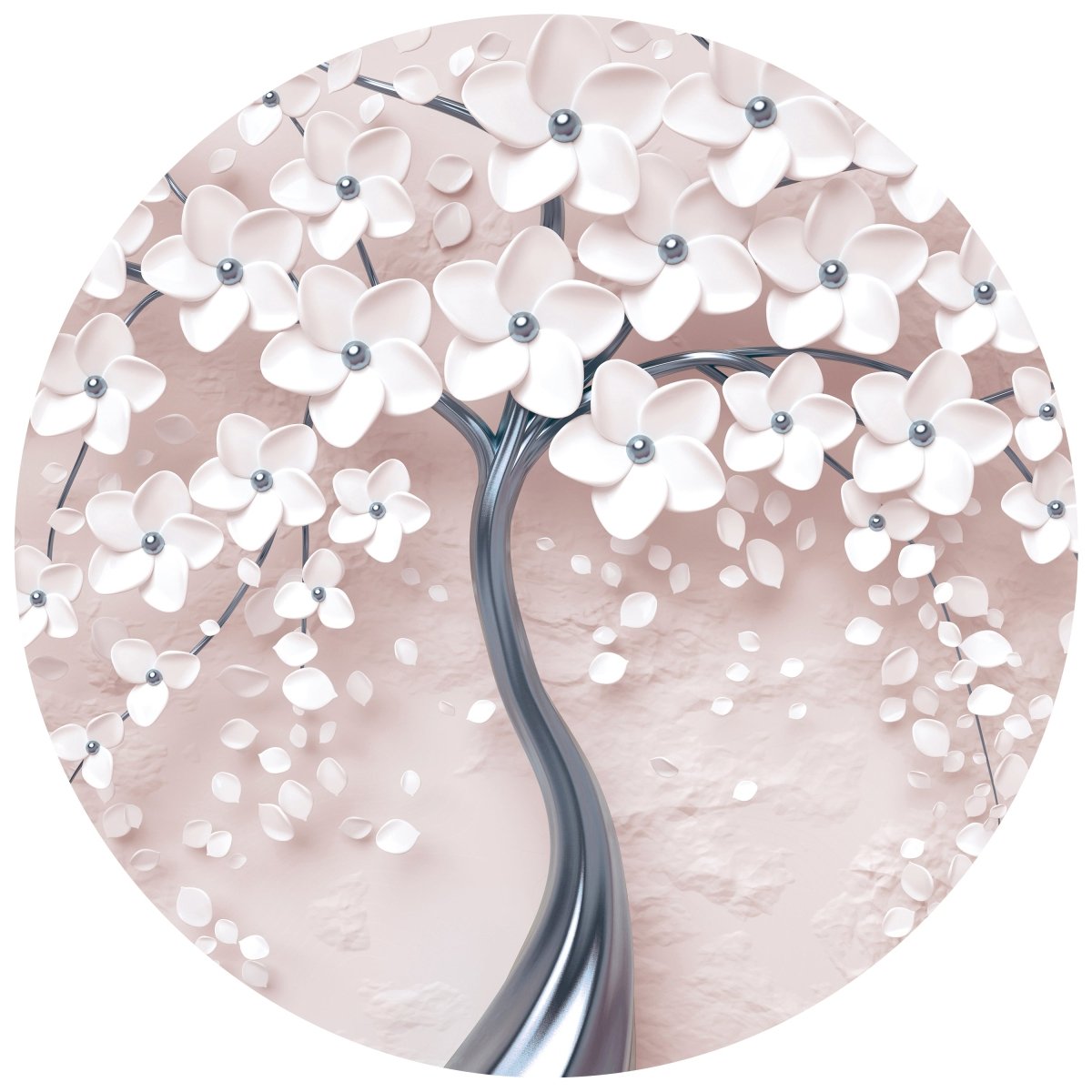 Runde Fototapete Baum mit Blüten M0019 - Bild 11 Runde Fototapete Baum mit Blüten M0019 - Bild 11