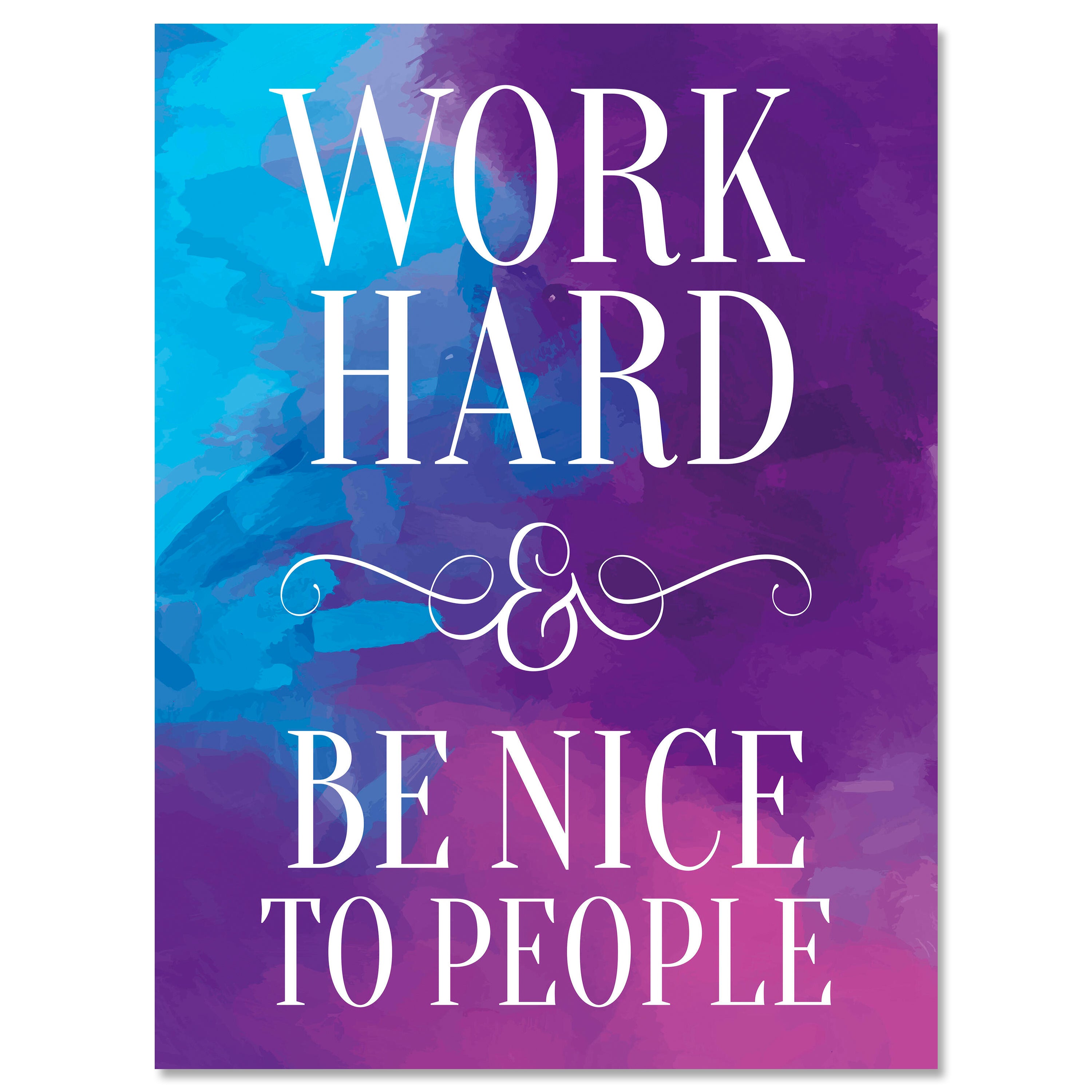 Leinwandbild Motivation, Hochformat, Work Hard Aquarell M0021 kaufen - Bild 1 Leinwandbild Motivation, Hochformat, Work Hard Aquarell M0021 kaufen - Bild 1