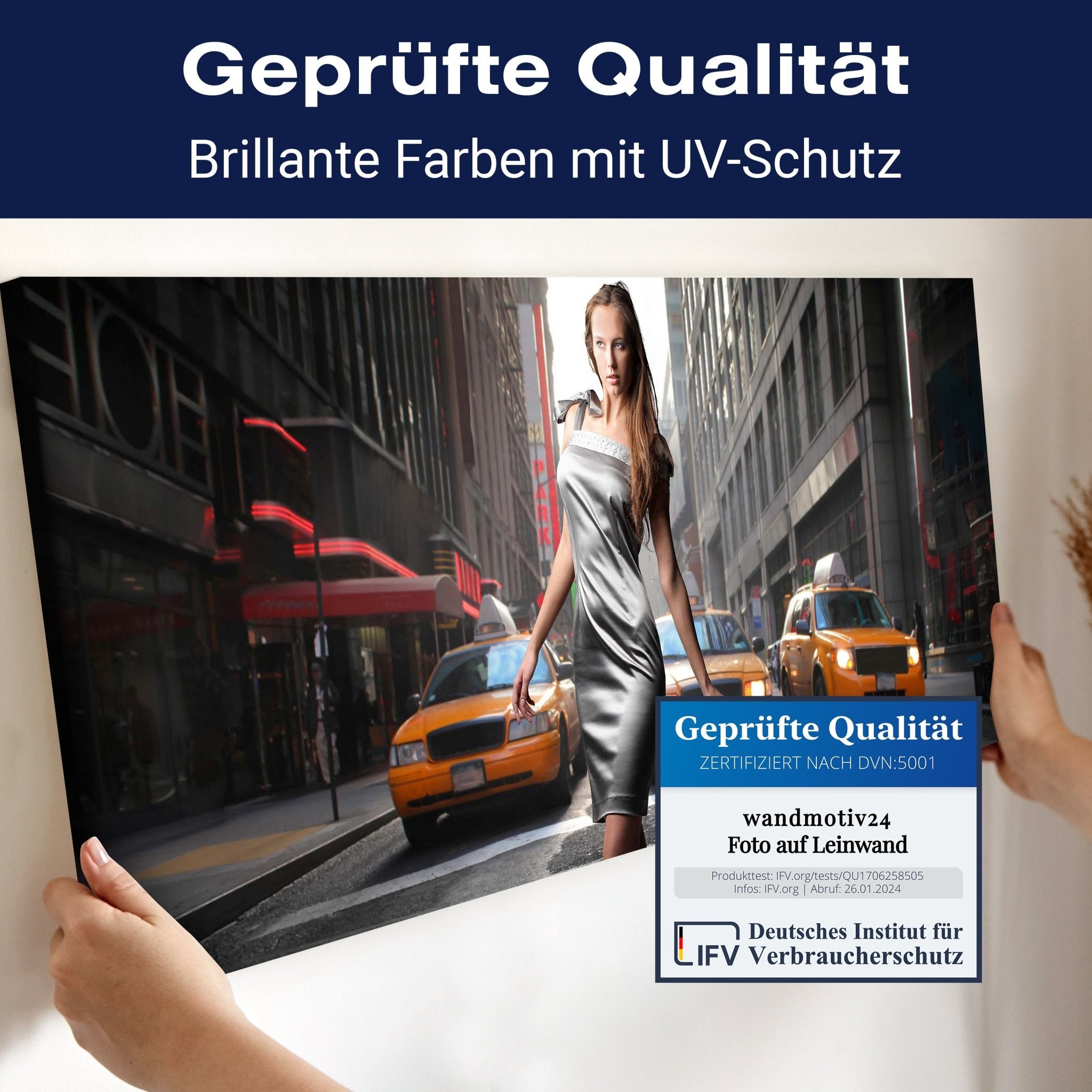 Leinwandbild Frau auf Zebrastreifen M0023 kaufen - Bild 4 Leinwandbild Frau auf Zebrastreifen M0023 kaufen - Bild 4