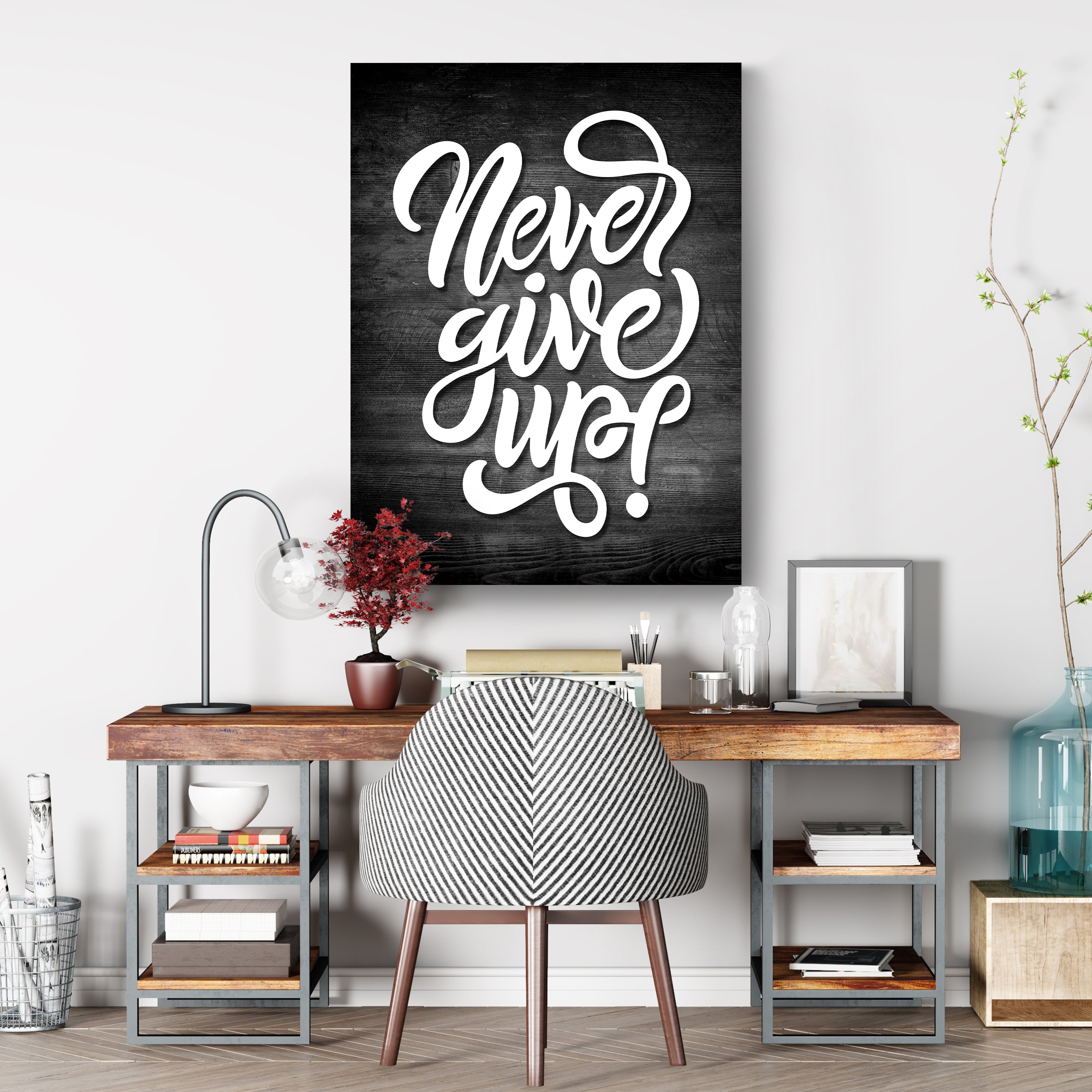 Leinwandbild Motivation, Hochformat, Give up Holz M0025 kaufen - Bild 3 Leinwandbild Motivation, Hochformat, Give up Holz M0025 kaufen - Bild 3