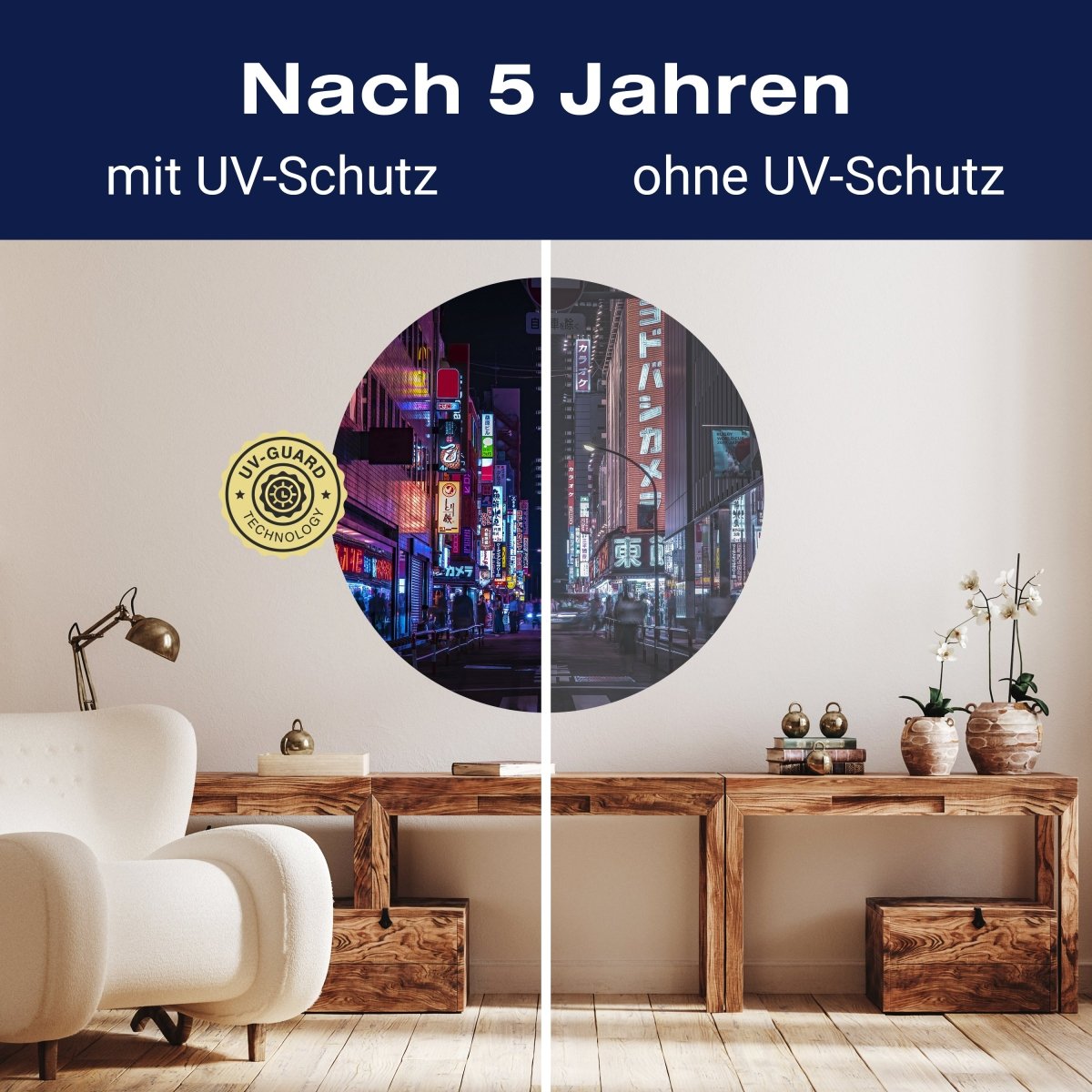 Runde Fototapete Tokyo bei Nacht M0025 - Bild 9 Runde Fototapete Tokyo bei Nacht M0025 - Bild 9