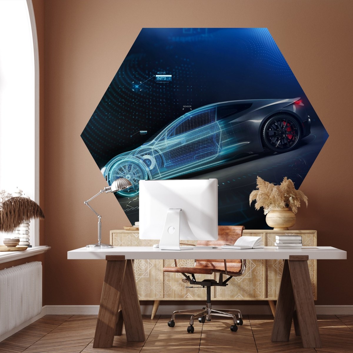 Hexagon-Fototapete Sportwagen M0026 - Bild 1 Hexagon-Fototapete Sportwagen M0026 - Bild 1