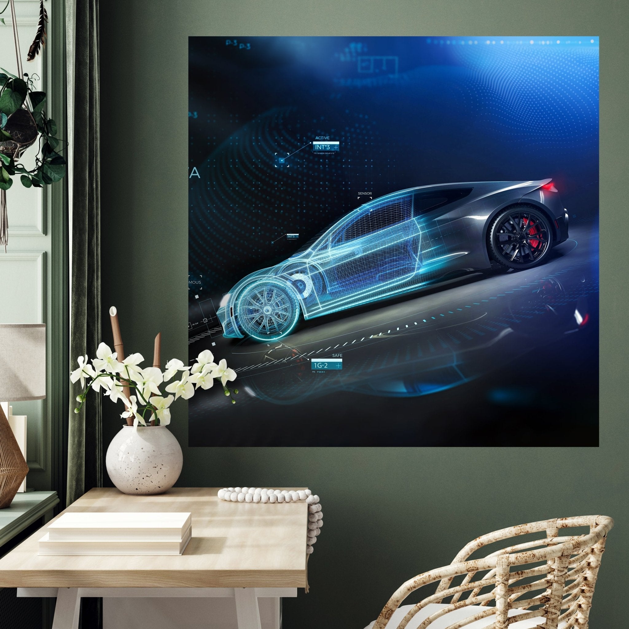 Quadratische Fototapete Sportwagen M0026 - Bild 3 Quadratische Fototapete Sportwagen M0026 - Bild 3