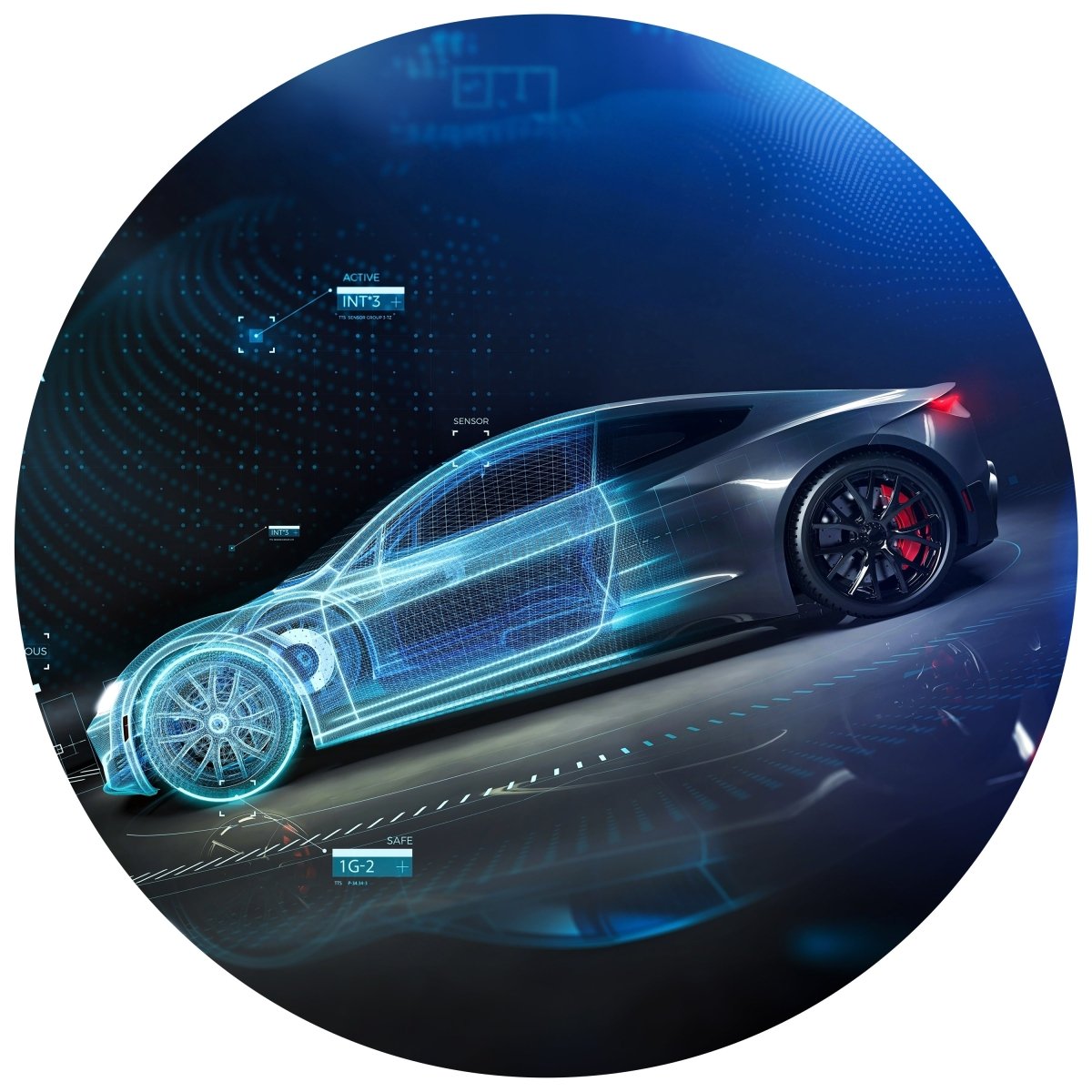 Runde Fototapete Sportwagen M0026 - Bild 11 Runde Fototapete Sportwagen M0026 - Bild 11