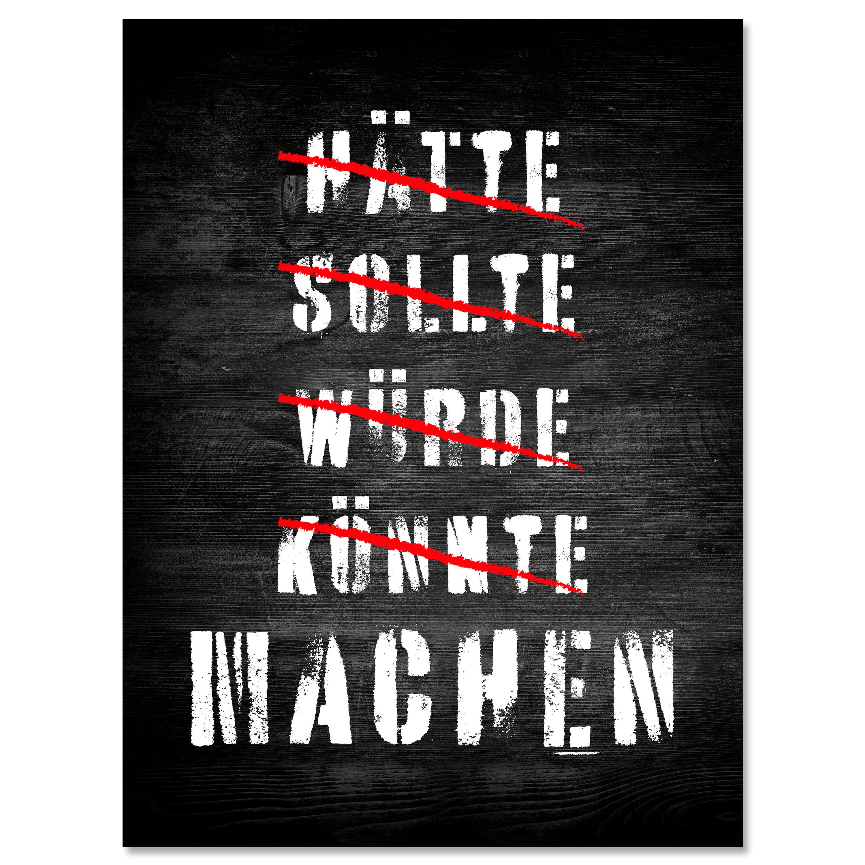 Leinwandbild Motivation, Hochformat, Machen Holz M0027 kaufen - Bild 1 Leinwandbild Motivation, Hochformat, Machen Holz M0027 kaufen - Bild 1