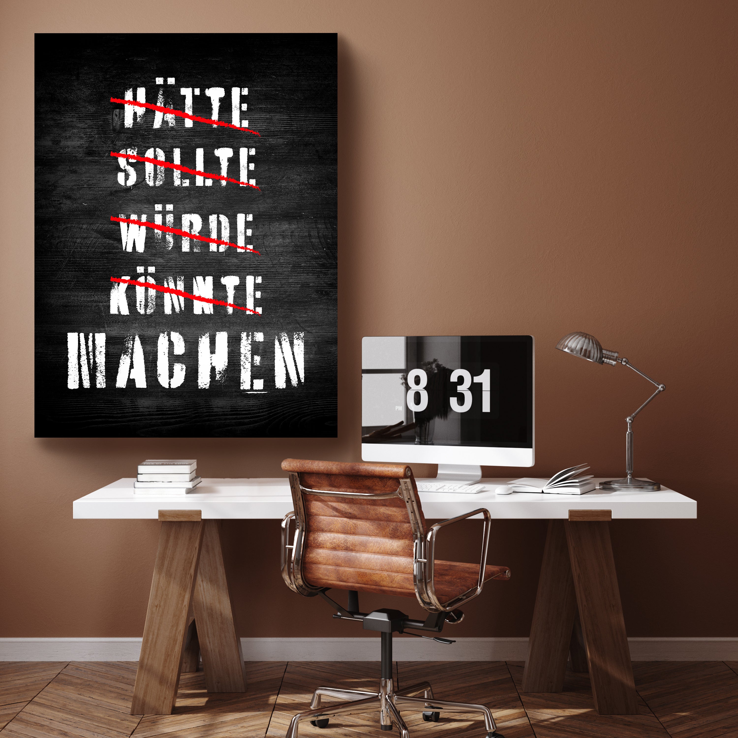 Leinwandbild Motivation, Hochformat, Machen Holz M0027 kaufen - Bild 2 Leinwandbild Motivation, Hochformat, Machen Holz M0027 kaufen - Bild 2