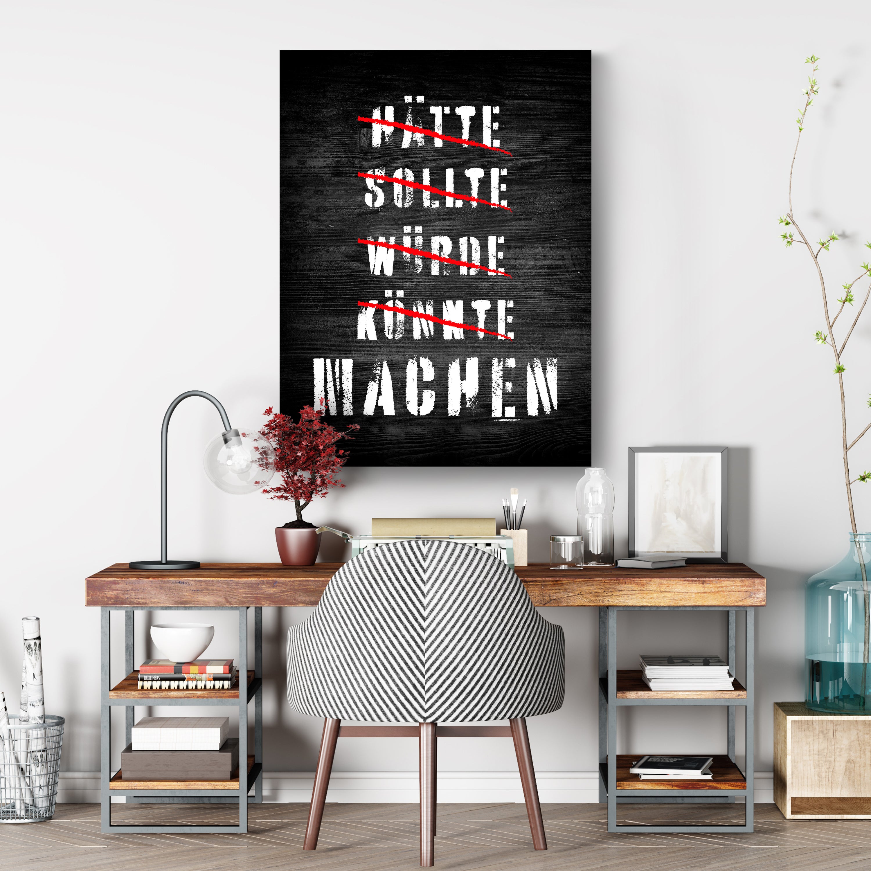 Leinwandbild Motivation, Hochformat, Machen Holz M0027 kaufen - Bild 3 Leinwandbild Motivation, Hochformat, Machen Holz M0027 kaufen - Bild 3