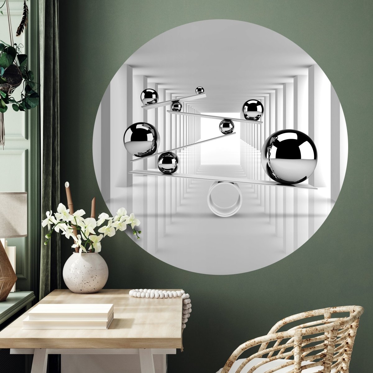 Runde Fototapete glänzende Kugeln M0027 - Bild 3 Runde Fototapete glänzende Kugeln M0027 - Bild 3