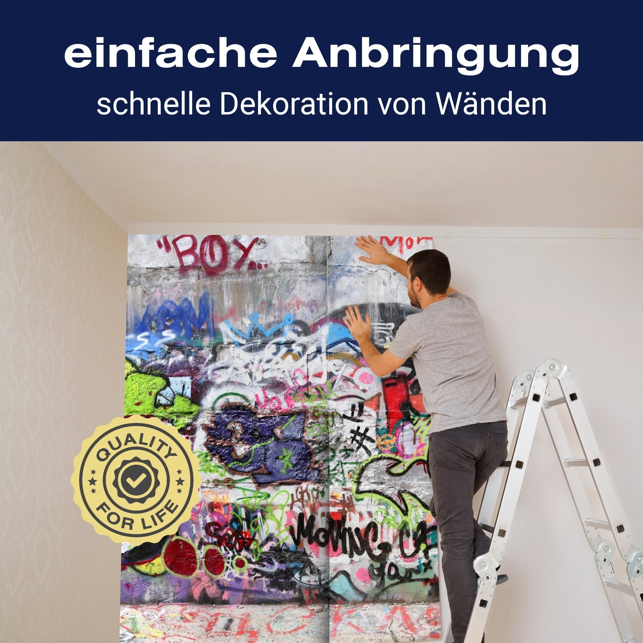 Fototapete Abstrakt Graffiti 3 M0027 - Bild 3 Fototapete Abstrakt Graffiti 3 M0027 - Bild 3