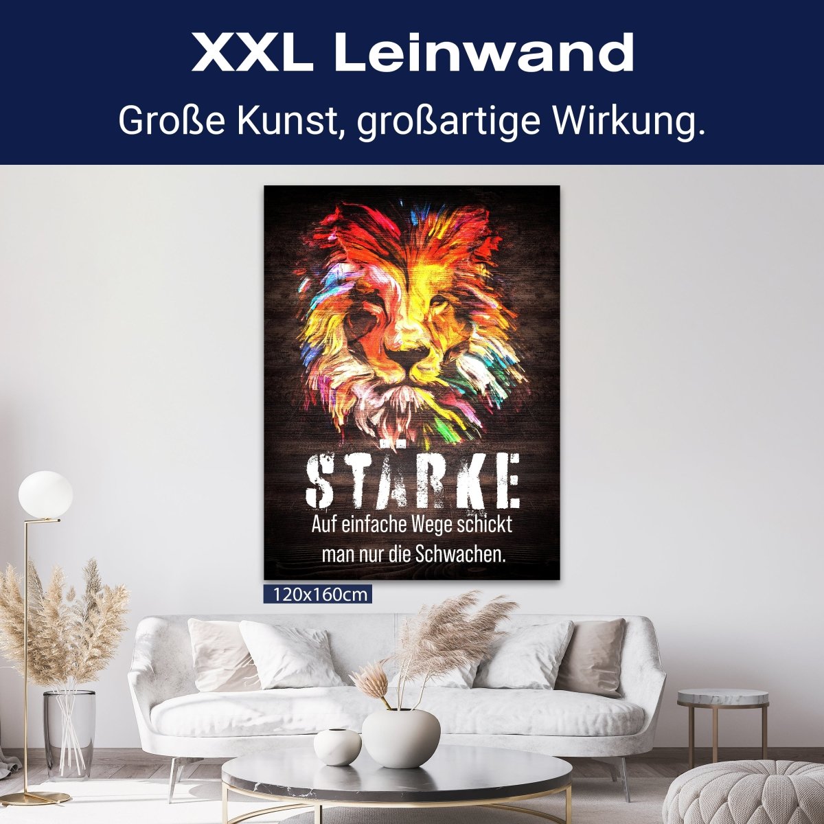 Leinwandbild Motivation, Hochformat, Löwe Stärke Holz M0028 kaufen - Bild 9 Leinwandbild Motivation, Hochformat, Löwe Stärke Holz M0028 kaufen - Bild 9