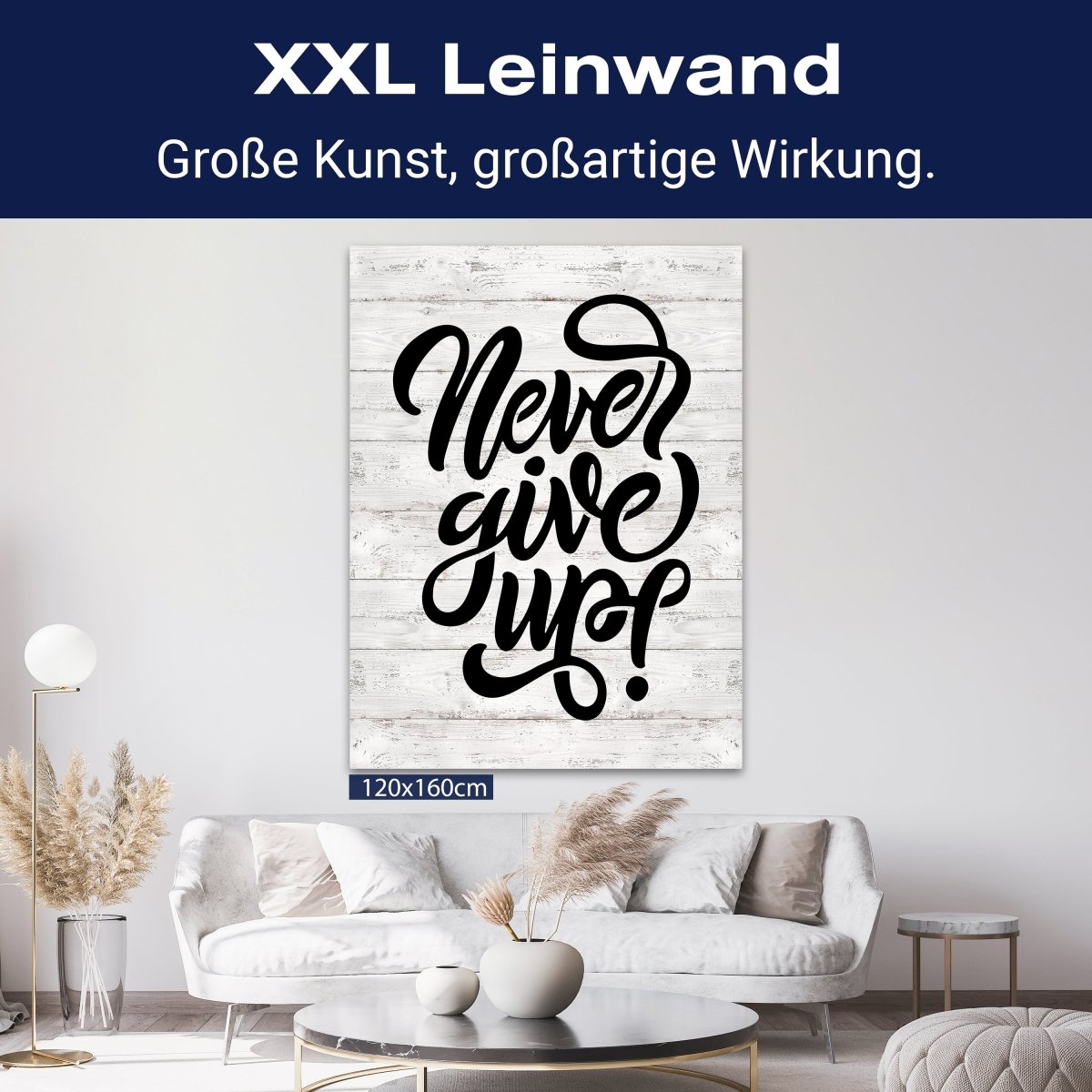 Leinwandbild Motivation, Hochformat, Never give up Holz M0029 kaufen - Bild 9 Leinwandbild Motivation, Hochformat, Never give up Holz M0029 kaufen - Bild 9