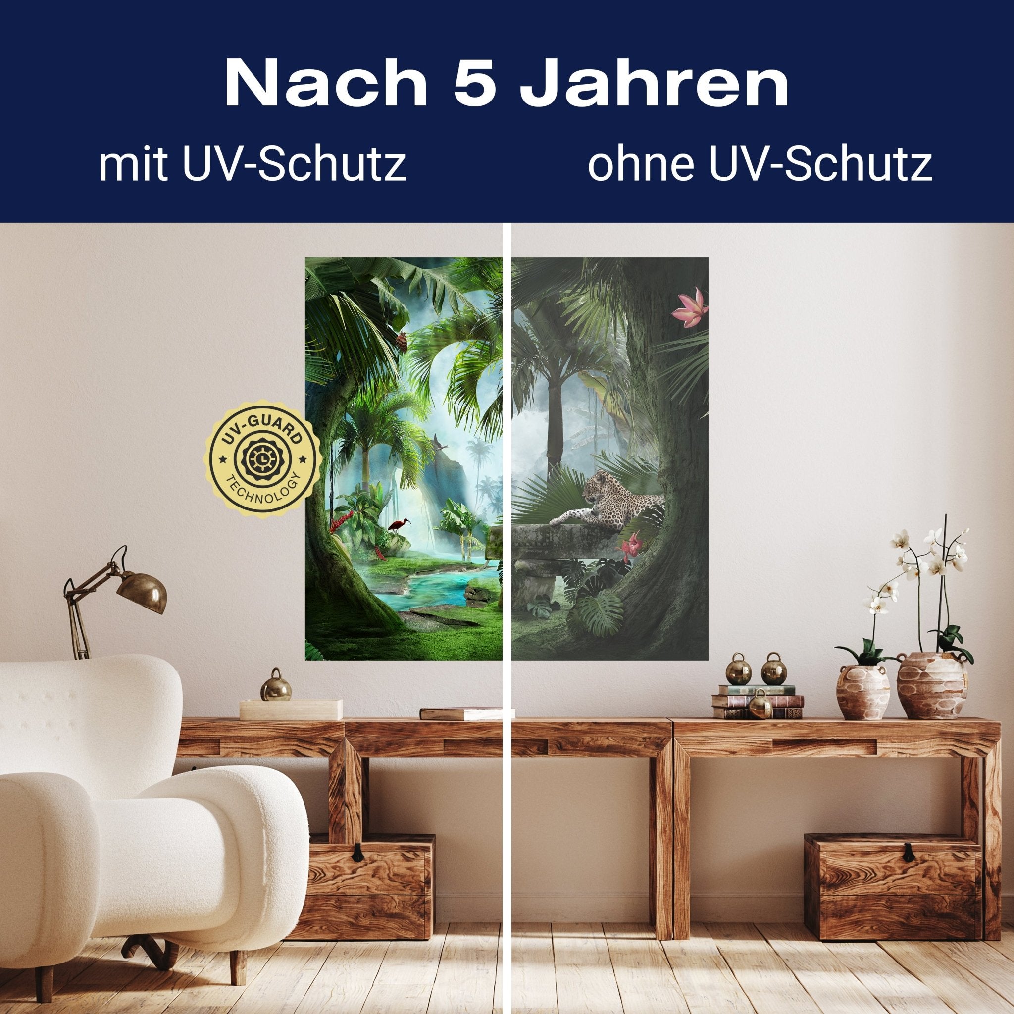 Quadratische Fototapete Jaguar im Dschungel M0030 - Bild 9 Quadratische Fototapete Jaguar im Dschungel M0030 - Bild 9