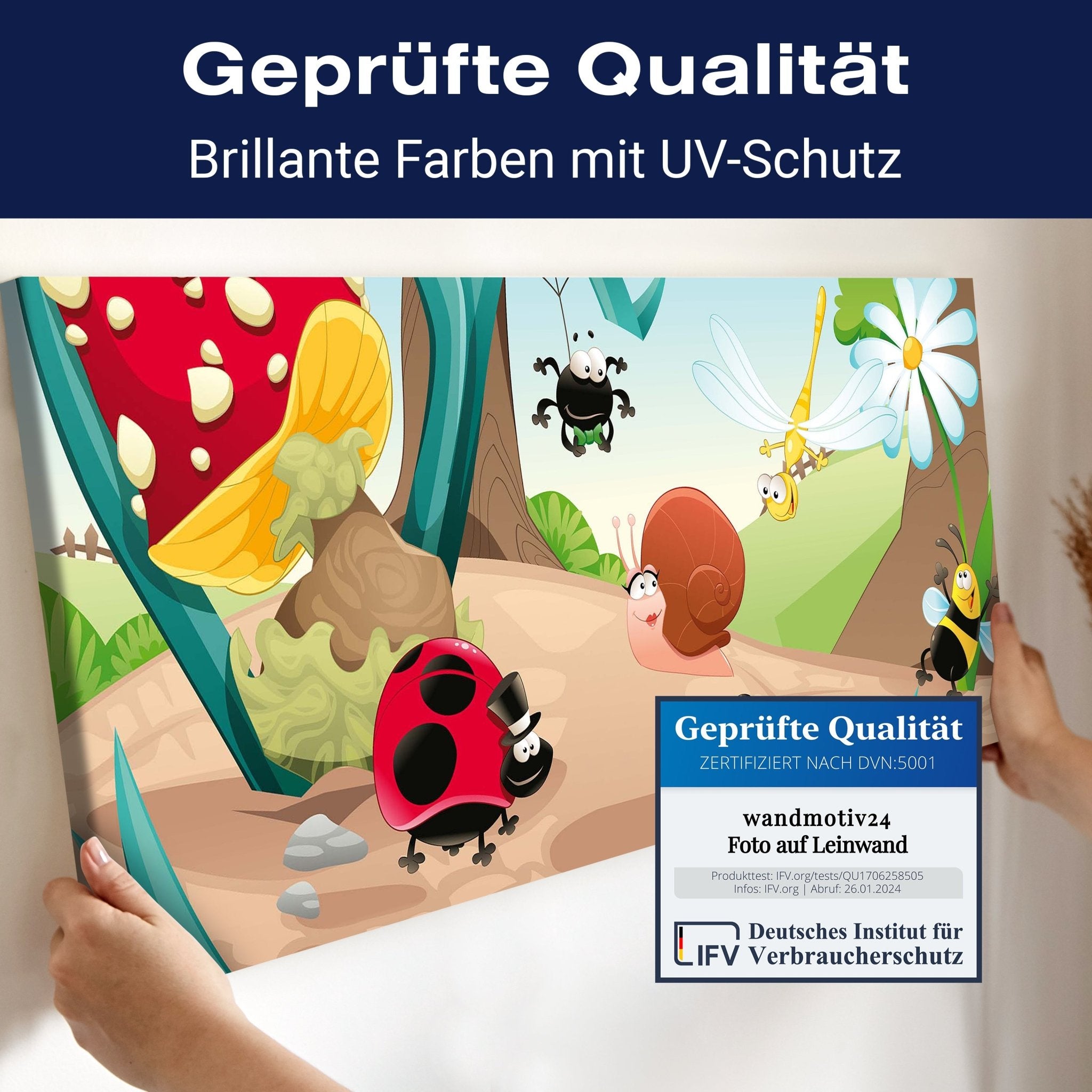 Leinwandbild Waldinsekten M0031 kaufen - Bild 4 Leinwandbild Waldinsekten M0031 kaufen - Bild 4