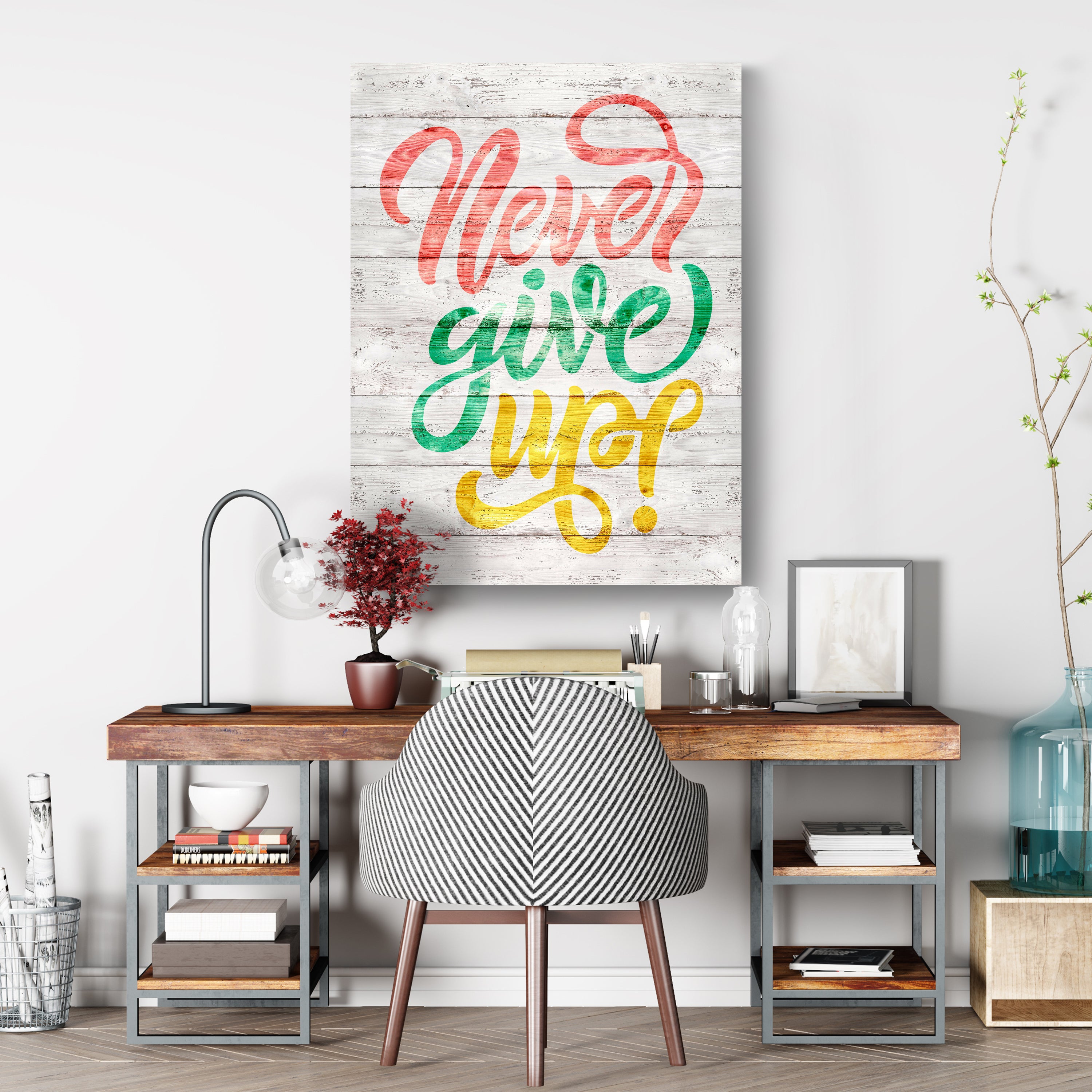 Leinwandbild Motivation, Hochformat, give up Holz M0031 kaufen - Bild 3 Leinwandbild Motivation, Hochformat, give up Holz M0031 kaufen - Bild 3