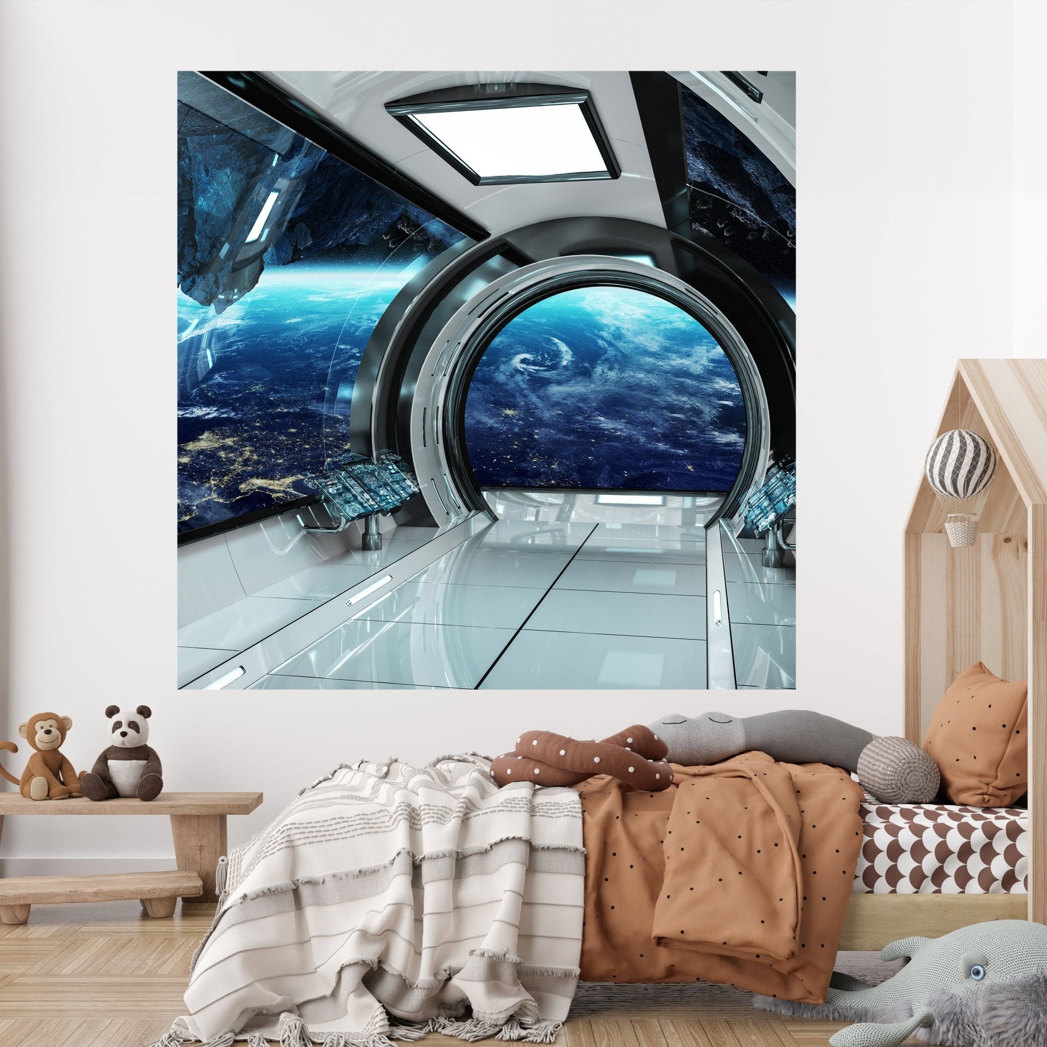 Quadratische Fototapete Blick aus Raumschiff M0031 - Bild 2 Quadratische Fototapete Blick aus Raumschiff M0031 - Bild 2