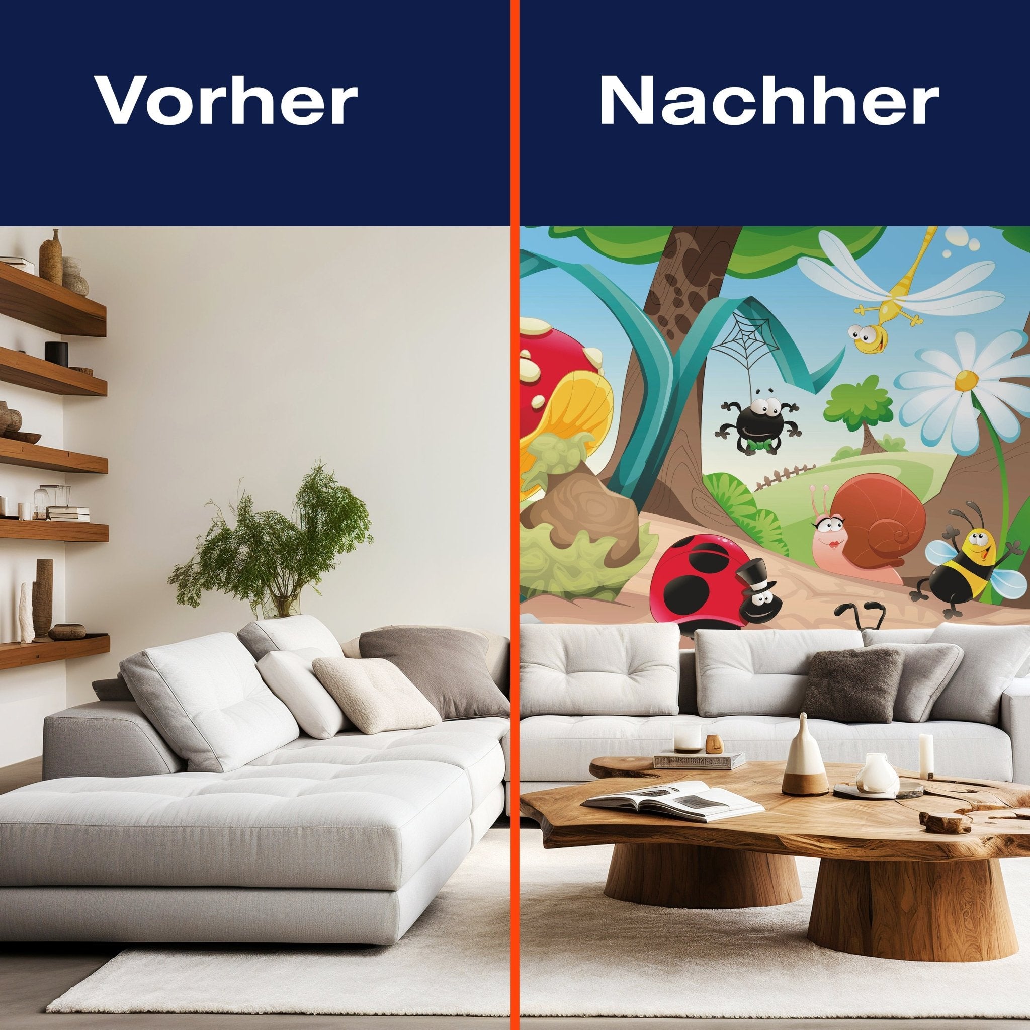 Fototapete Kinderzimmer Waldinsekten M0031 - Bild 9 Fototapete Kinderzimmer Waldinsekten M0031 - Bild 9
