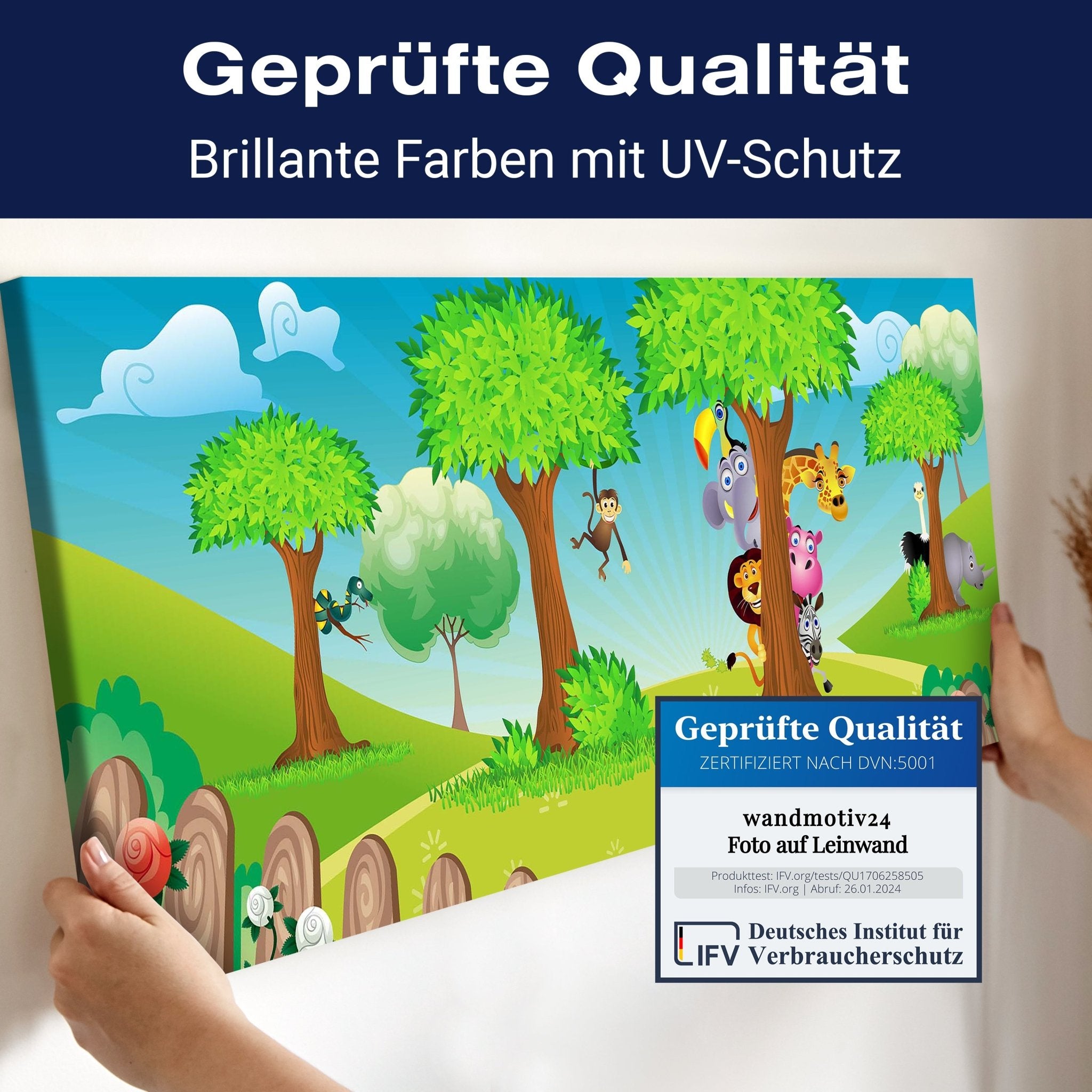 Leinwandbild Tierbaum M0033 kaufen - Bild 4 Leinwandbild Tierbaum M0033 kaufen - Bild 4