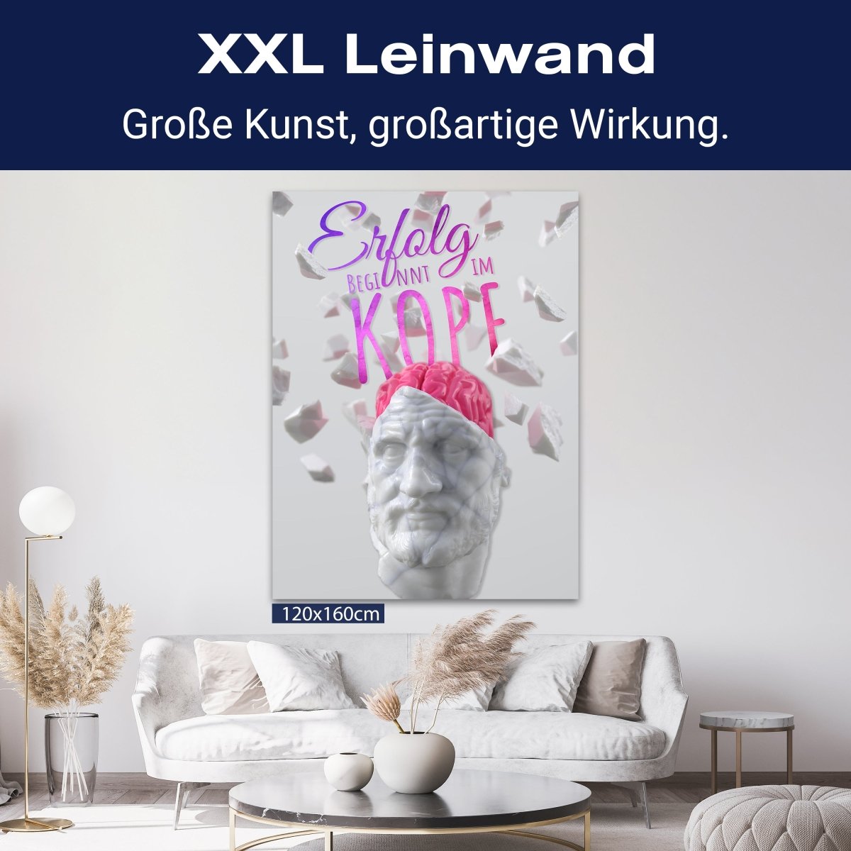 Leinwandbild Motivation, Hochformat, Erfolg Kopf Büste M0033 kaufen - Bild 9 Leinwandbild Motivation, Hochformat, Erfolg Kopf Büste M0033 kaufen - Bild 9