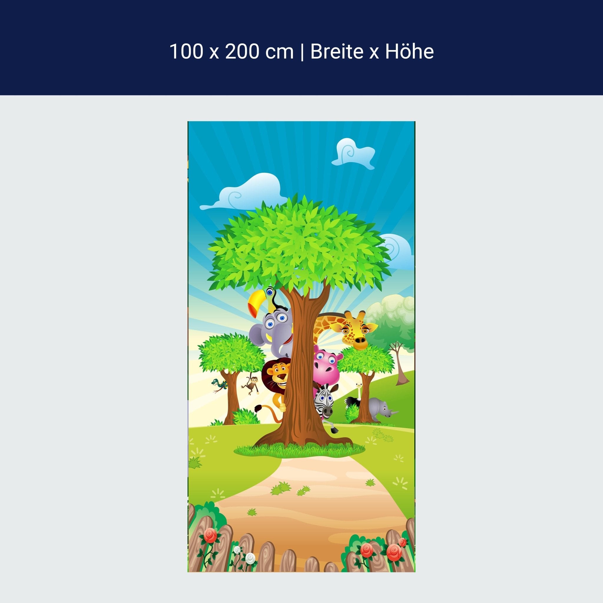 Türtapete Tierbaum M0033 Türtapete Tierbaum M0033