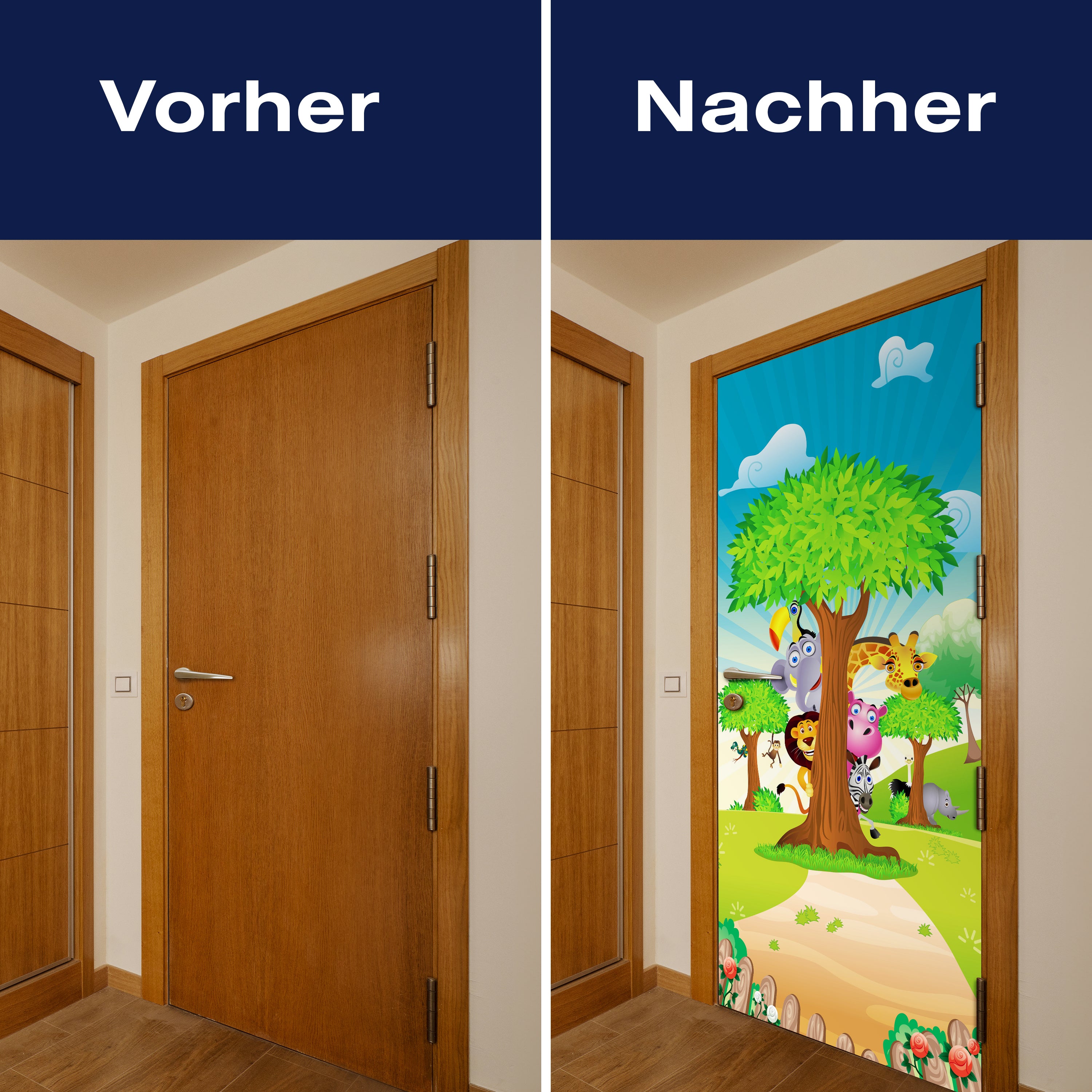 Türtapete Tierbaum M0033 - Bild 10 Türtapete Tierbaum M0033 - Bild 10