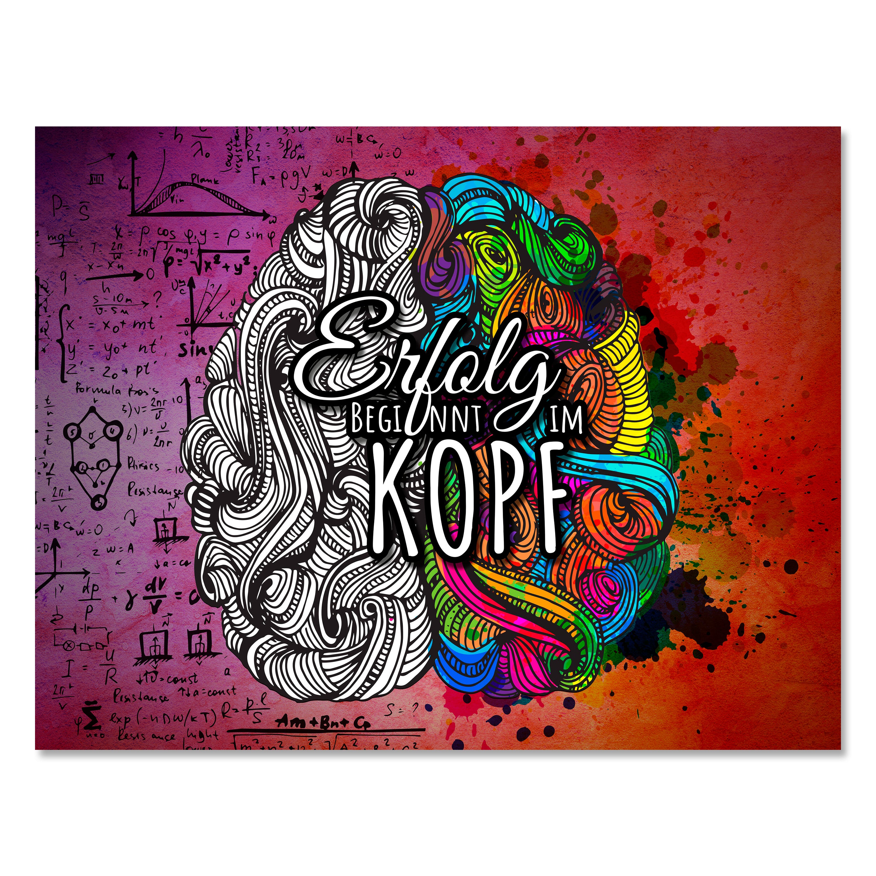 Leinwandbild Motivation, Querformat, Gehirn Erfolg M0034 kaufen - Bild 1 Leinwandbild Motivation, Querformat, Gehirn Erfolg M0034 kaufen - Bild 1