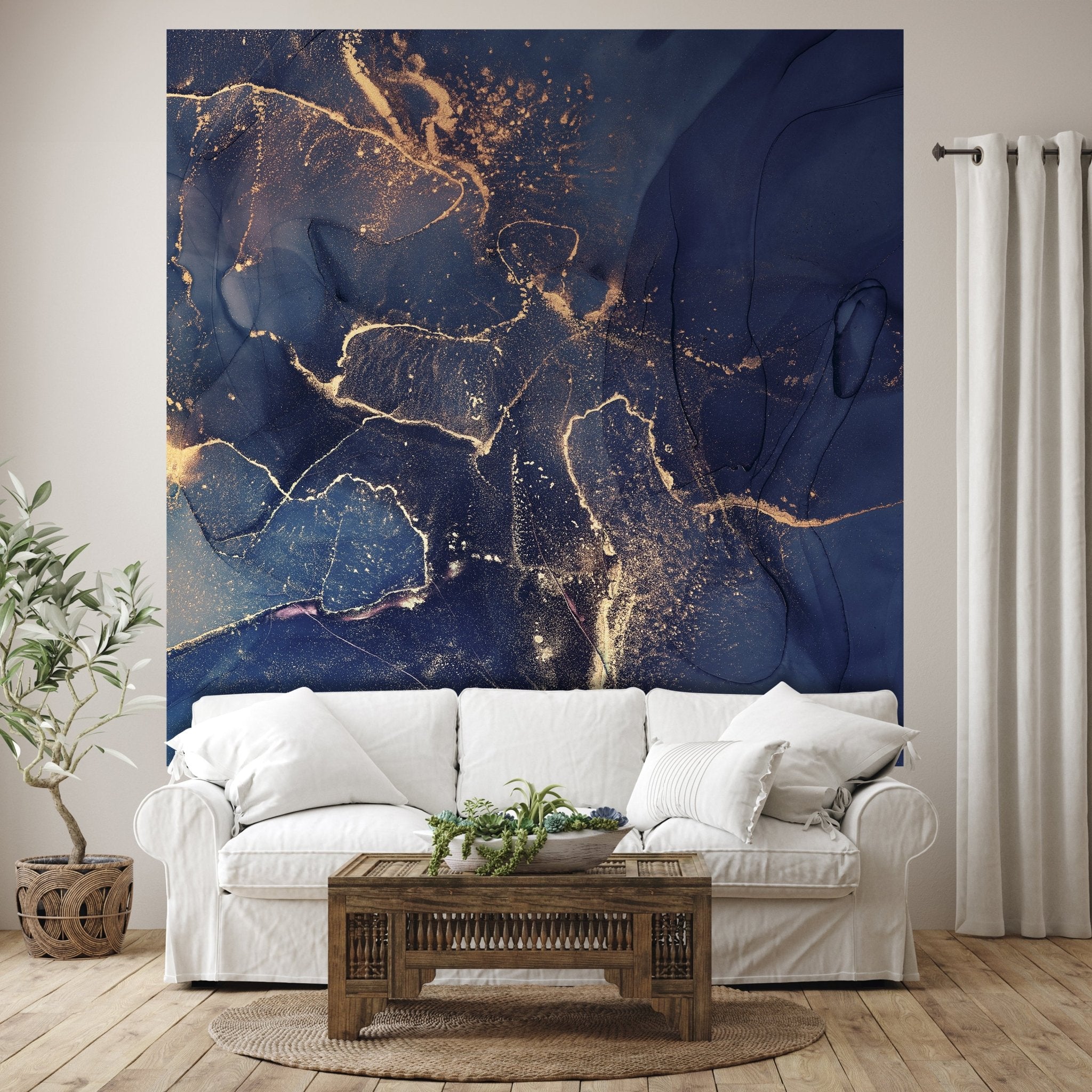 Quadratische Fototapete blaue Marmoroptik M0035 - Bild 1 Quadratische Fototapete blaue Marmoroptik M0035 - Bild 1