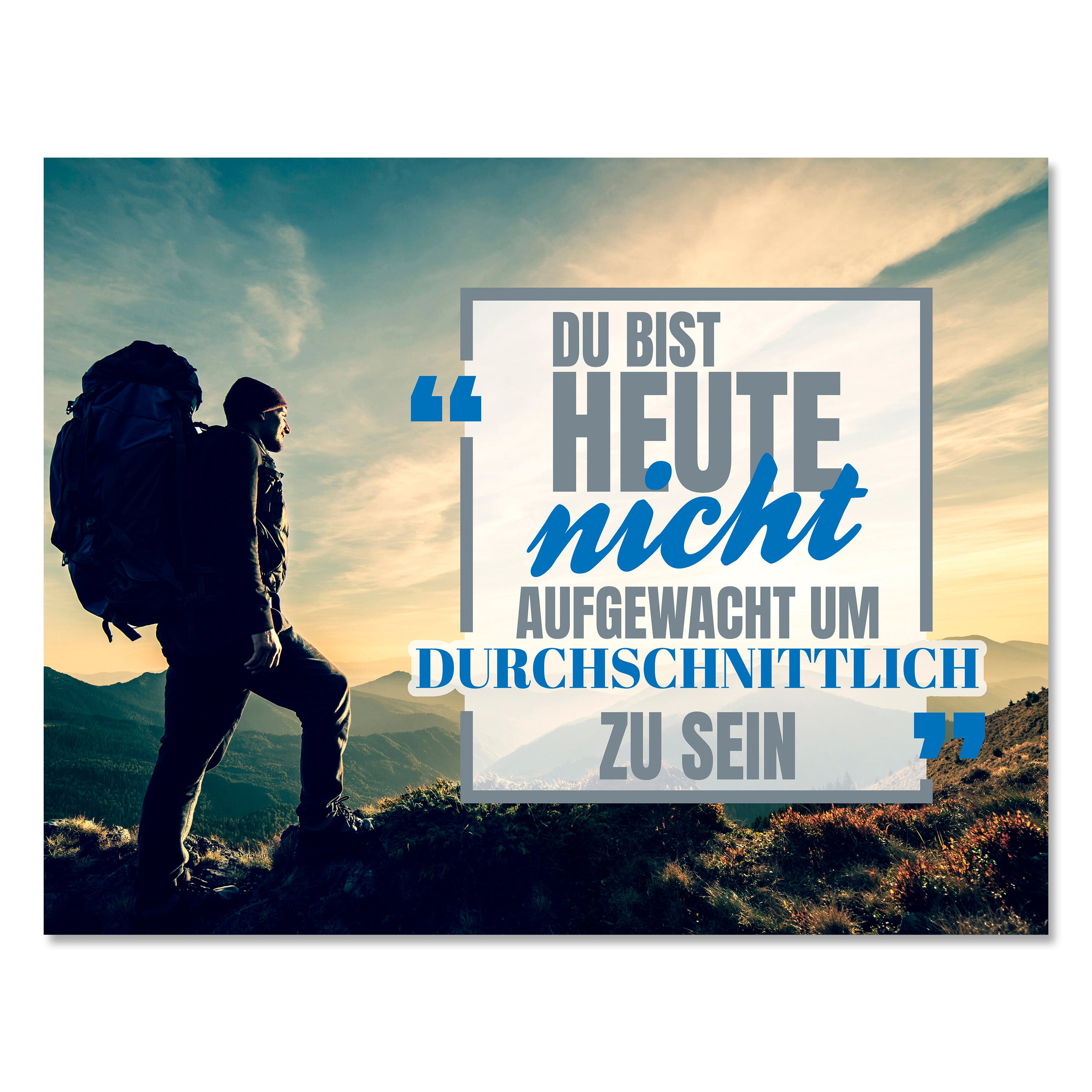 Leinwandbild Motivation, Querformat, Durchschnitt aufgewacht M0036 kaufen - Bild 1 Leinwandbild Motivation, Querformat, Durchschnitt aufgewacht M0036 kaufen - Bild 1
