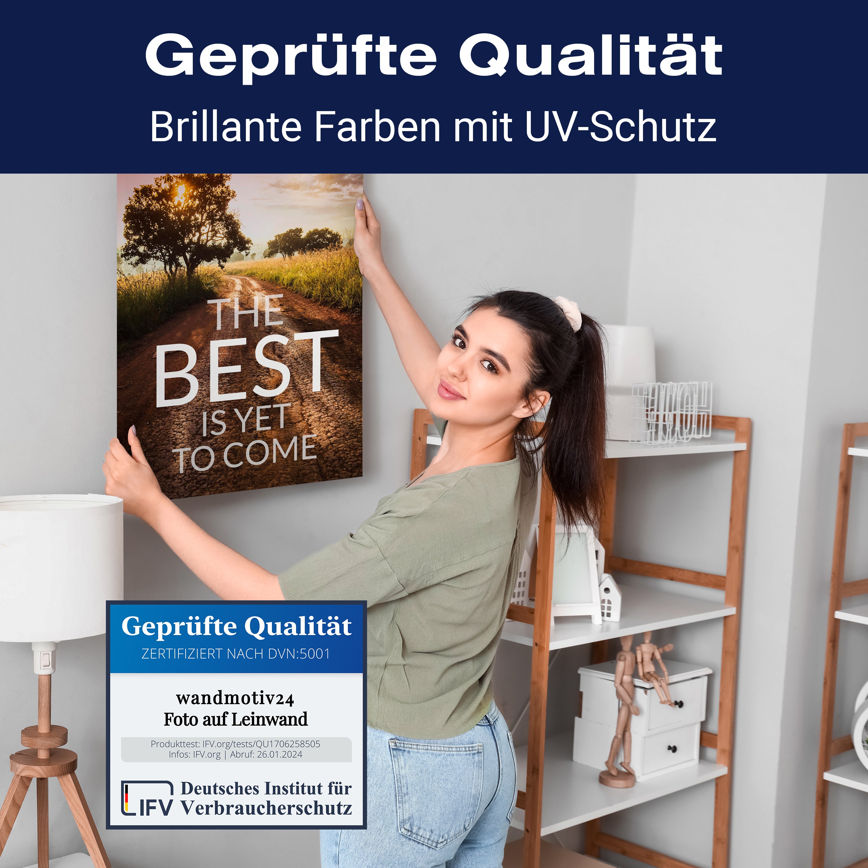 Leinwandbild Motivation, Hochformat, The best is yet M0038 kaufen - Bild 4 Leinwandbild Motivation, Hochformat, The best is yet M0038 kaufen - Bild 4