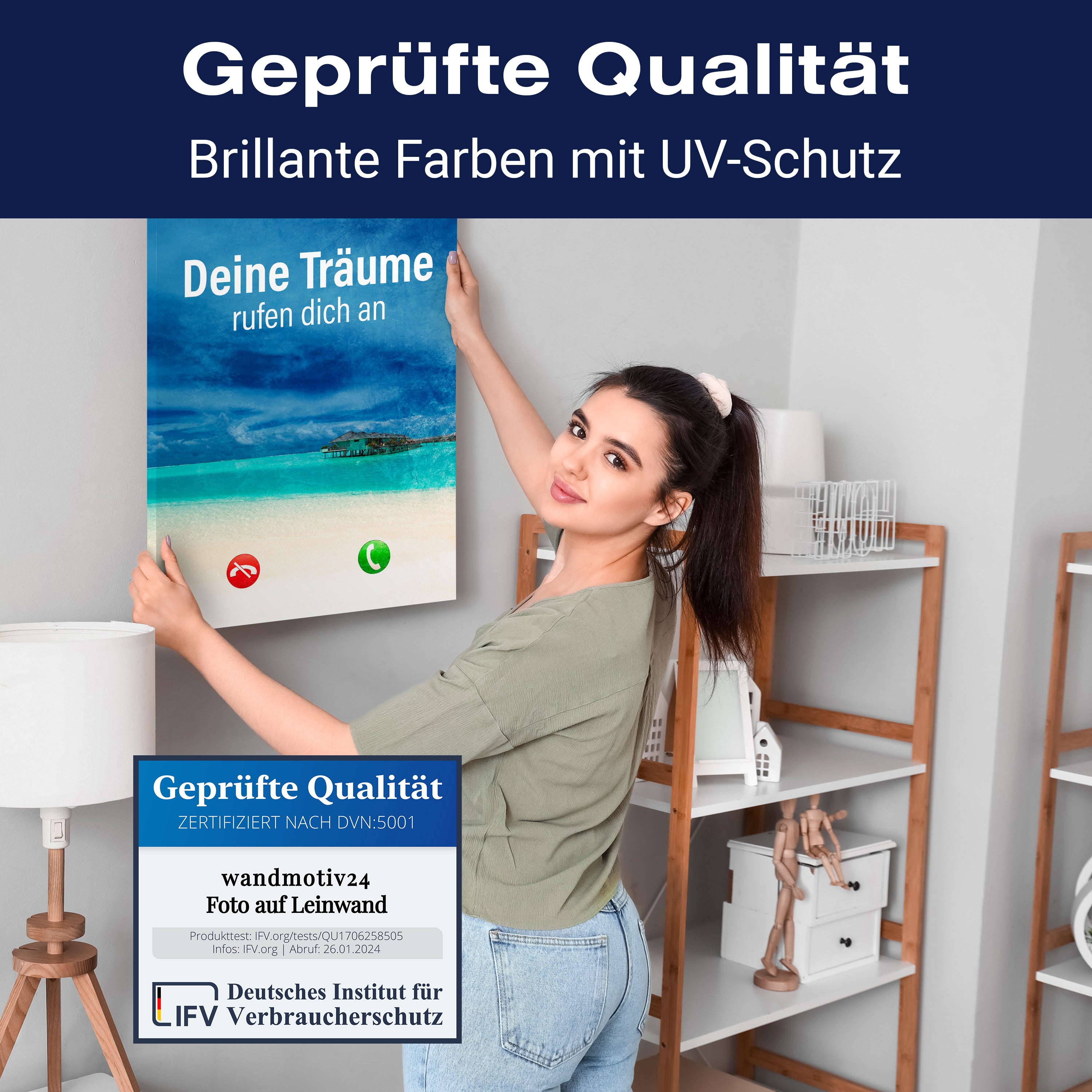 Leinwandbild Motivation, Hochformat, Träume Anruf M0039 kaufen - Bild 4 Leinwandbild Motivation, Hochformat, Träume Anruf M0039 kaufen - Bild 4