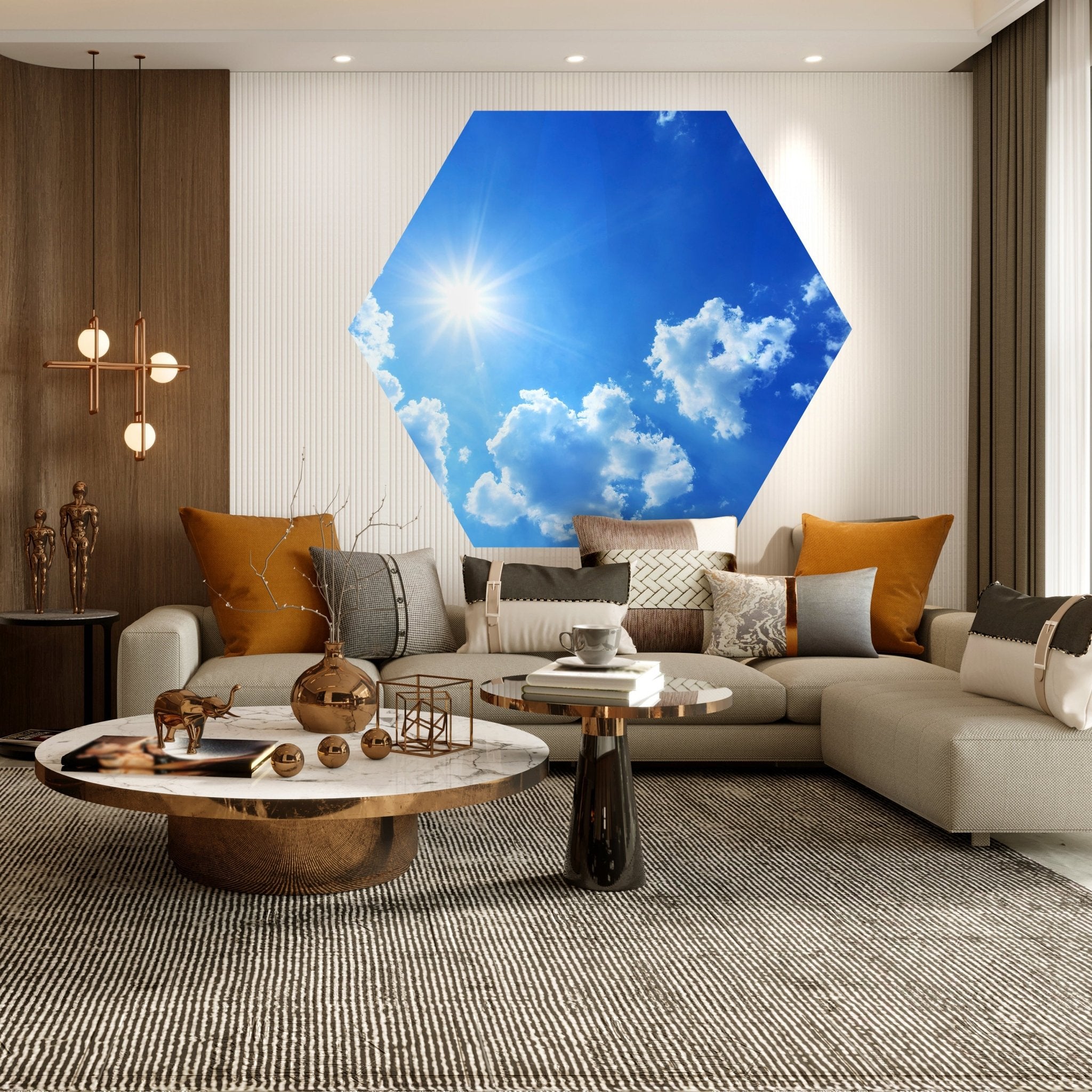 Hexagon-Fototapete Sommerhimmel M0044 - Bild 3 Hexagon-Fototapete Sommerhimmel M0044 - Bild 3