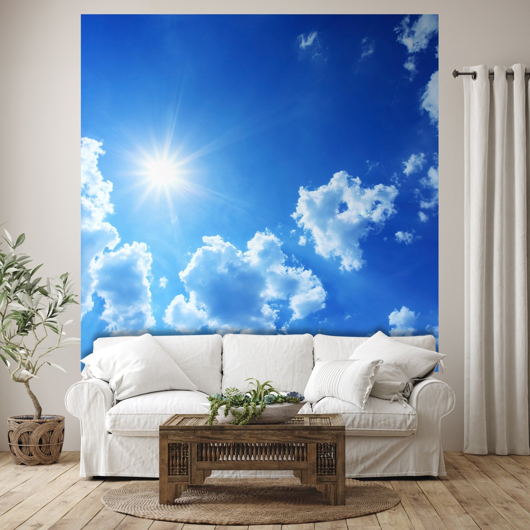 Quadratische Fototapete Sommerhimmel M0044 - Bild 1 Quadratische Fototapete Sommerhimmel M0044 - Bild 1