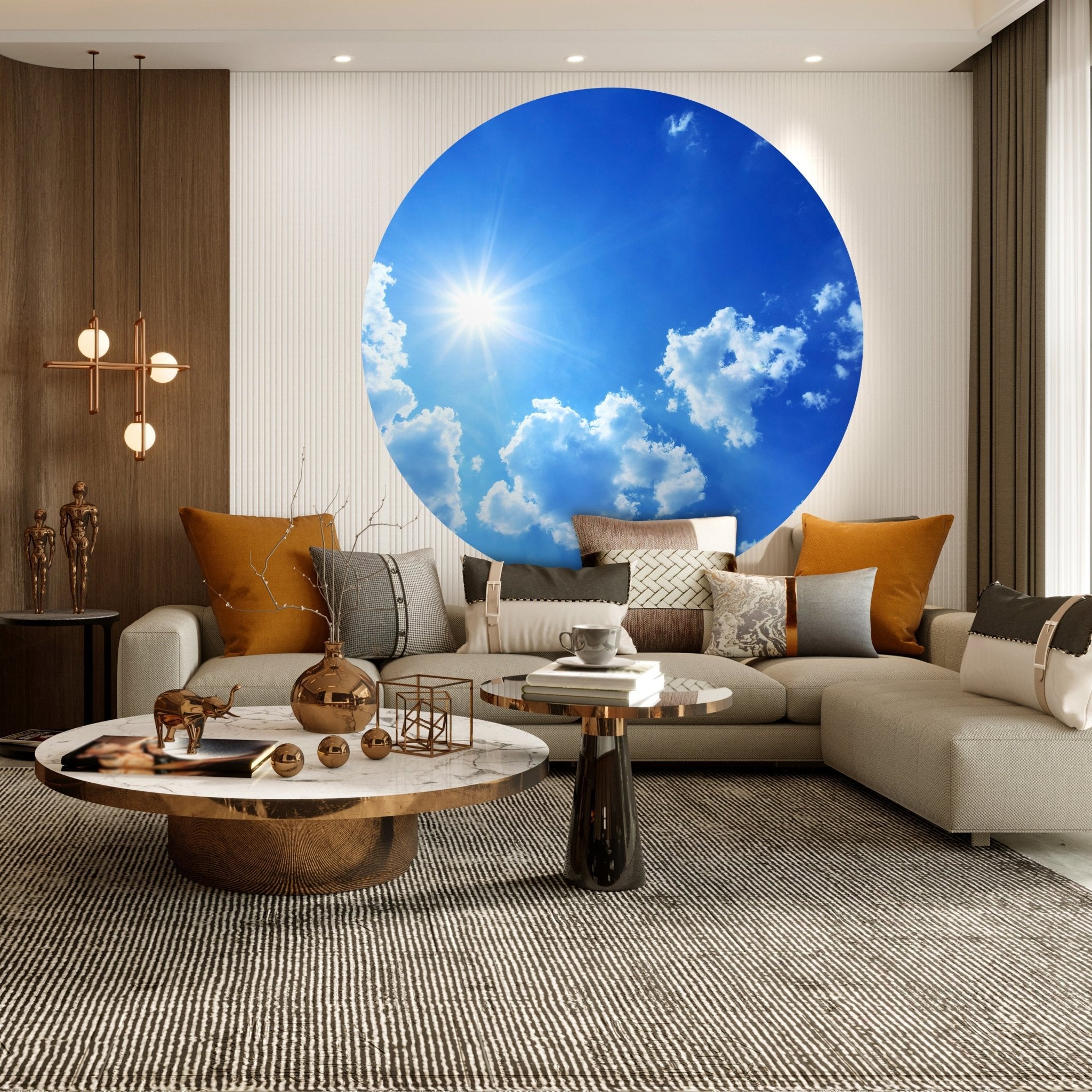 Runde Fototapete Sommerhimmel M0044 - Bild 3 Runde Fototapete Sommerhimmel M0044 - Bild 3