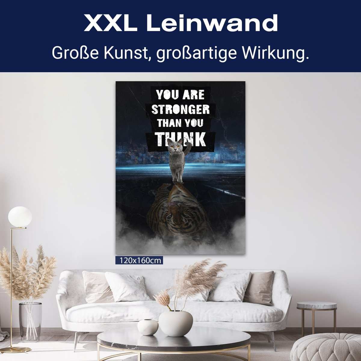 Leinwandbild Motivation, Hochformat, Stronger than you think M0045 kaufen - Bild 9 Leinwandbild Motivation, Hochformat, Stronger than you think M0045 kaufen - Bild 9