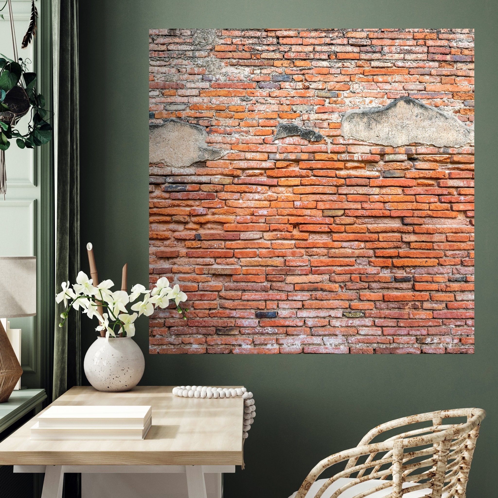 Quadratische Fototapete alte Ziegelwand Backstein M0045 - Bild 3 Quadratische Fototapete alte Ziegelwand Backstein M0045 - Bild 3