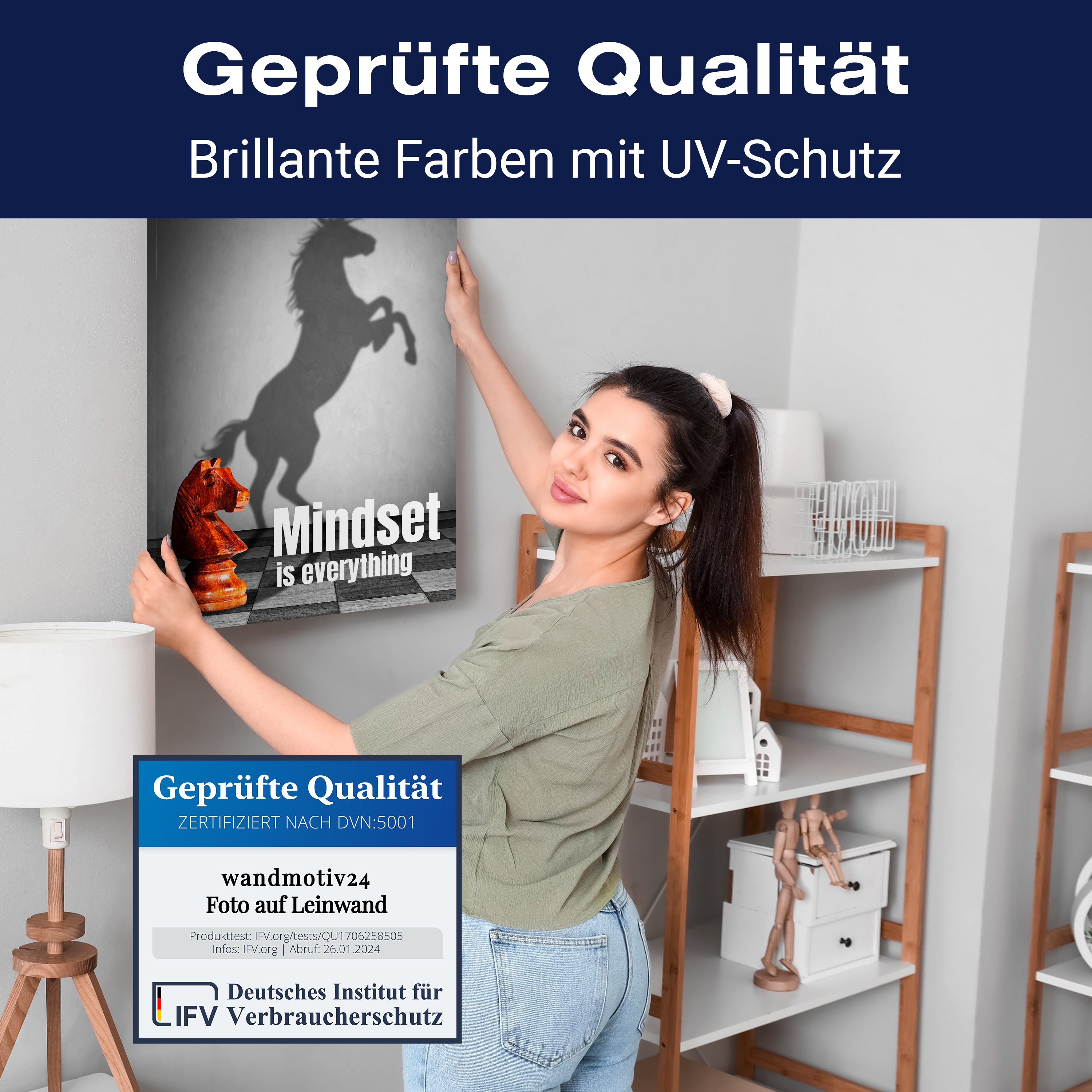 Leinwandbild Motivation, Hochformat, Mindeset Schach M0046 kaufen - Bild 4 Leinwandbild Motivation, Hochformat, Mindeset Schach M0046 kaufen - Bild 4