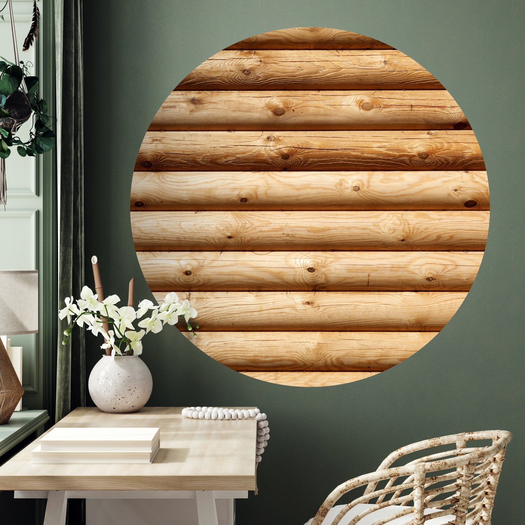 Runde Fototapete Holz Wand M0046 - Bild 3 Runde Fototapete Holz Wand M0046 - Bild 3