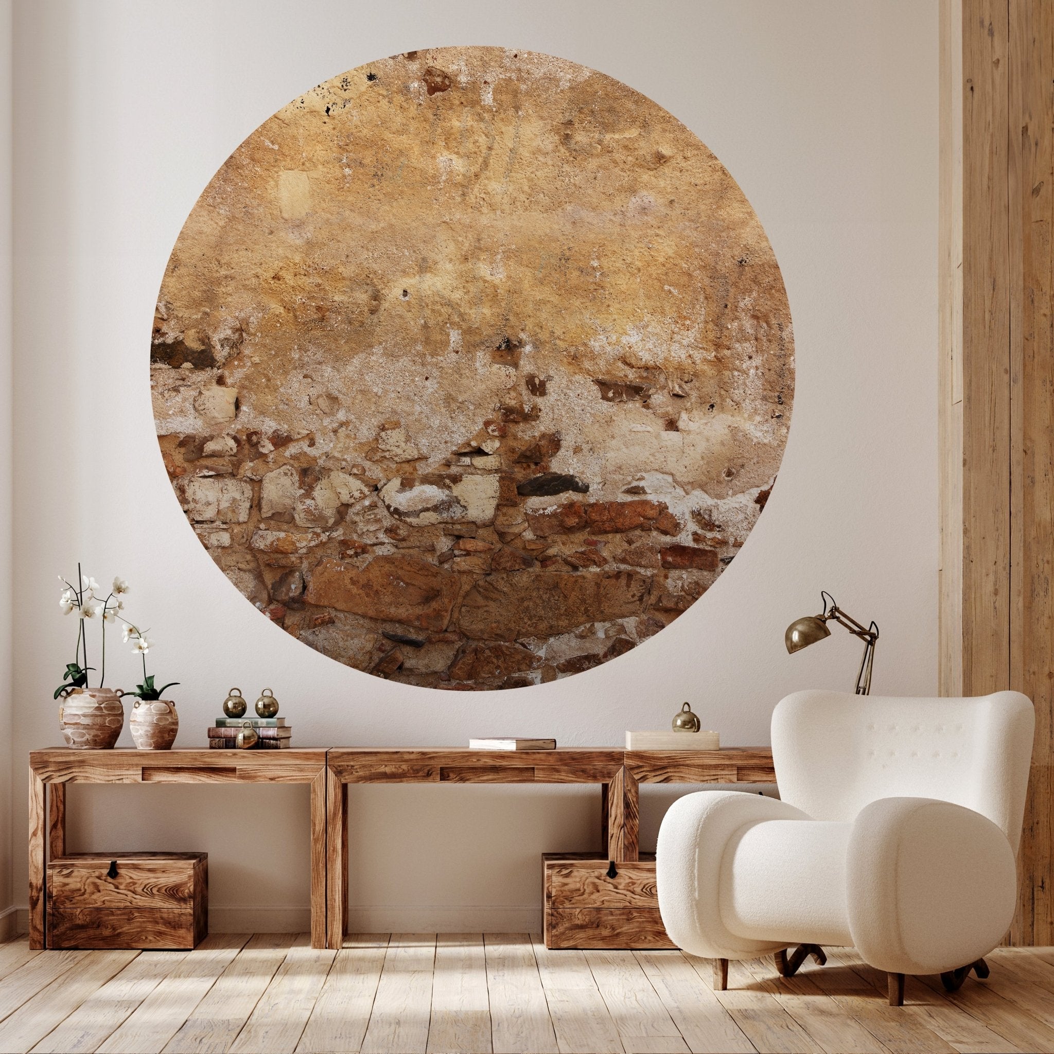 Runde Fototapete Alte Mauer aus Stein M0047 - Bild 2 Runde Fototapete Alte Mauer aus Stein M0047 - Bild 2