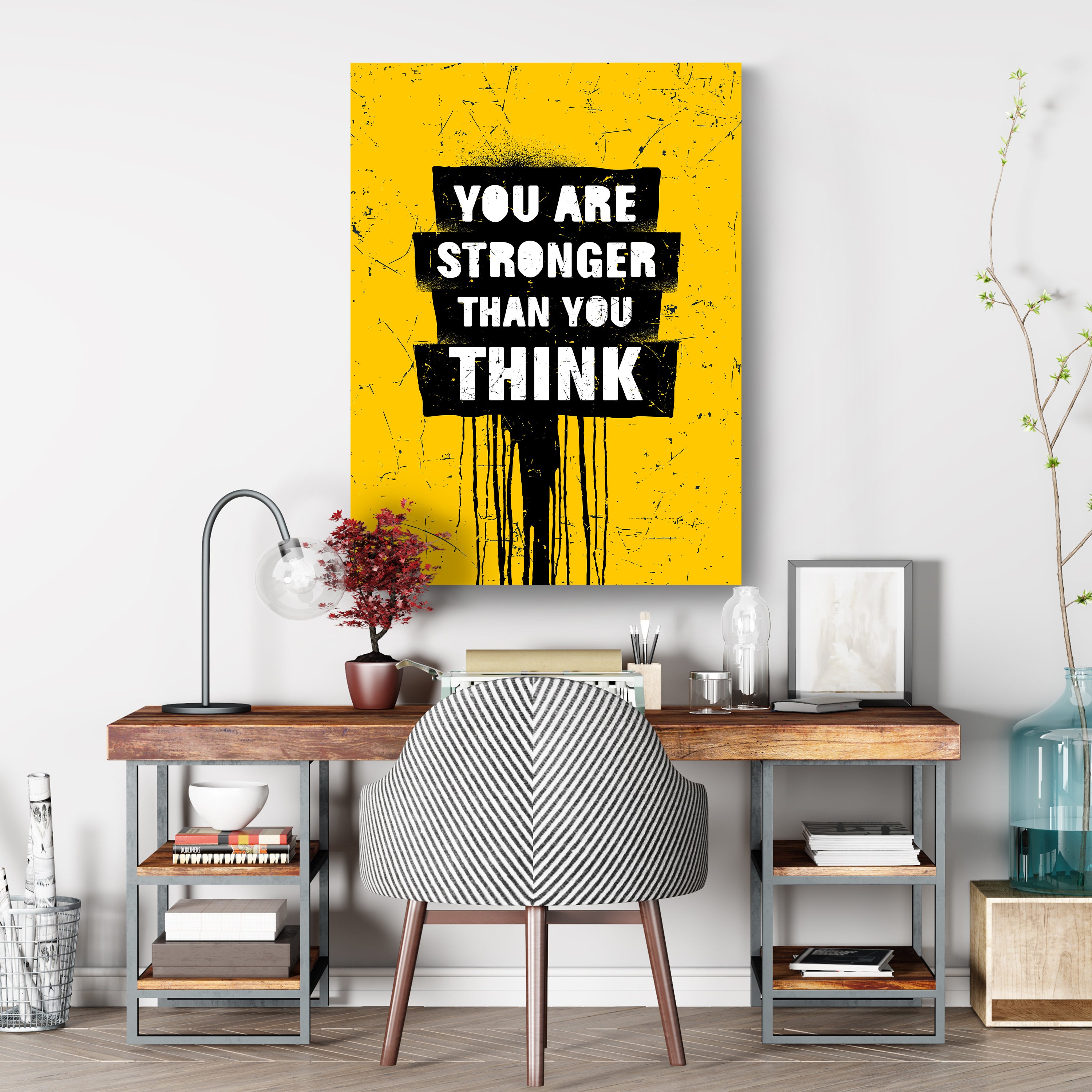 Leinwandbild Motivation, Hochformat, Strong, Spray M0049 kaufen - Bild 3 Leinwandbild Motivation, Hochformat, Strong, Spray M0049 kaufen - Bild 3