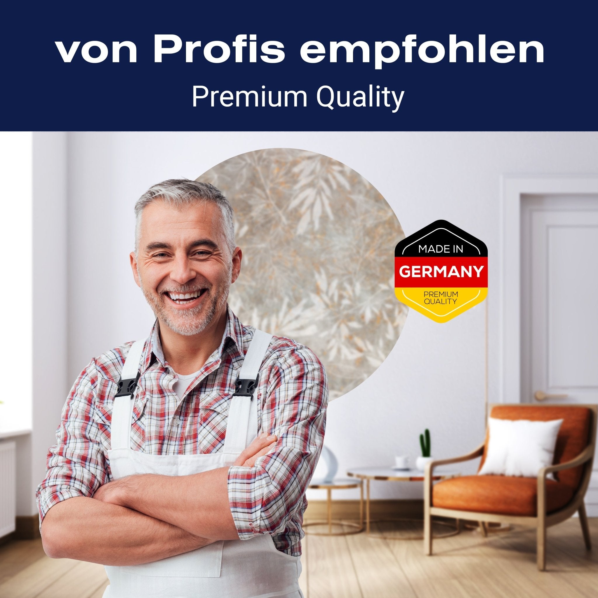 Runde Fototapete Vintage Blätter M0049 - Bild 5 Runde Fototapete Vintage Blätter M0049 - Bild 5