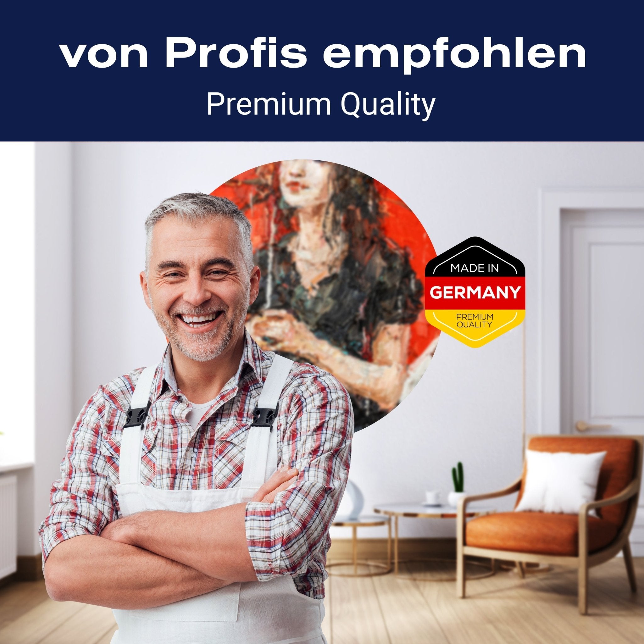 Runde Fototapete Frau Malerei Regenschirm M0050 - Bild 5 Runde Fototapete Frau Malerei Regenschirm M0050 - Bild 5